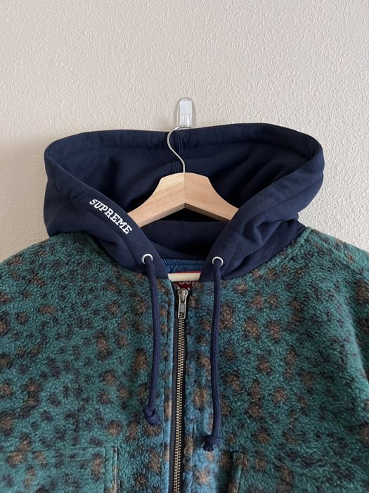 最新売れ筋 supreme fleece zip up hooded shirt - トップス