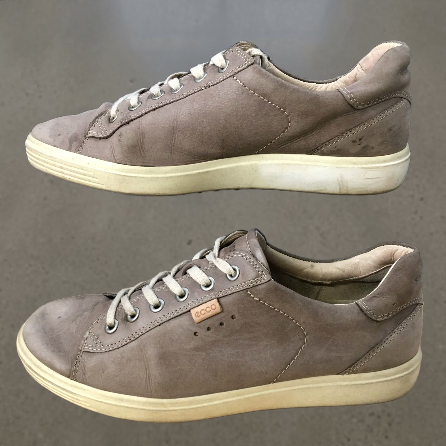 Ecco ECCO Shoes Womens Casual Sneakers Leather Low Top Grey Lace Up Comfort Size S / US 4 / IT 40 - 1 Thumbnail