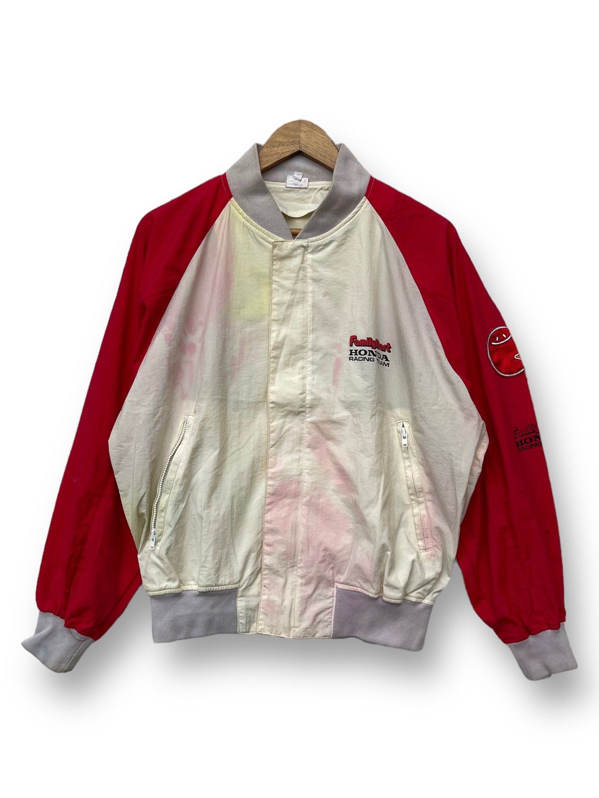 Honda 🔥Vintage 1990's FamilyMart x Honda Racing Team Bomber Jacket Size US L / EU 52-54 / 3 - 4 Thumbnail