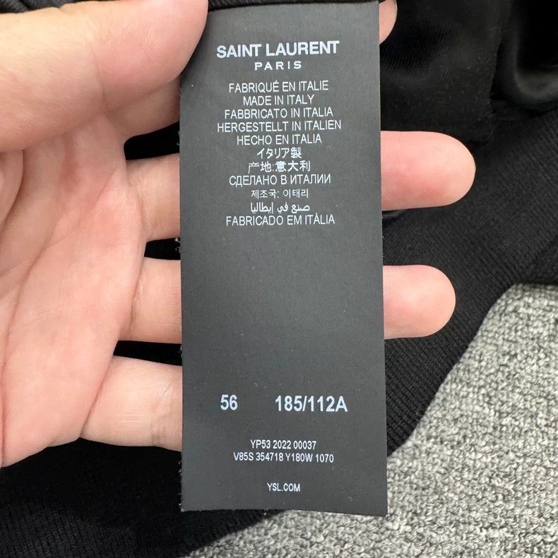 Saint Laurent Paris Saint Laurent Paris Black and white patchwork Teddy jacket Size US XL / EU 56 / 4 - 3 Thumbnail