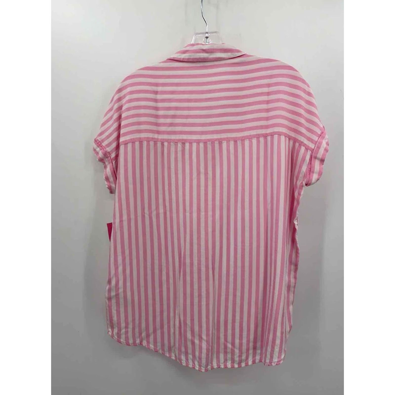 Pinko Beachlunchlounge Pink Size Small Stripe Blouse Pre-Owned Size S / US 4 / IT 40 - 2 Thumbnail