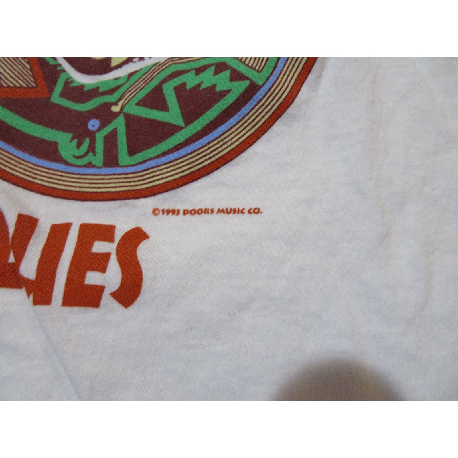 Hanes The Doors Shaman's Blues T-shirt, Winterland, White XL 1990s Size US XL / EU 56 / 4 - 4 Thumbnail