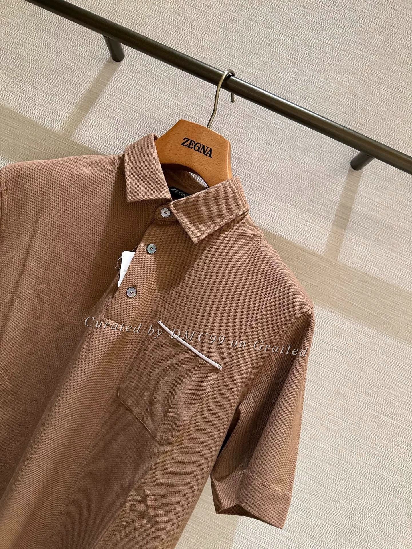 Ermenegildo Zegna Zegna Men's Short-Sleeve Polo Shirt Size US S / EU 44-46 / 1 - 2 Thumbnail