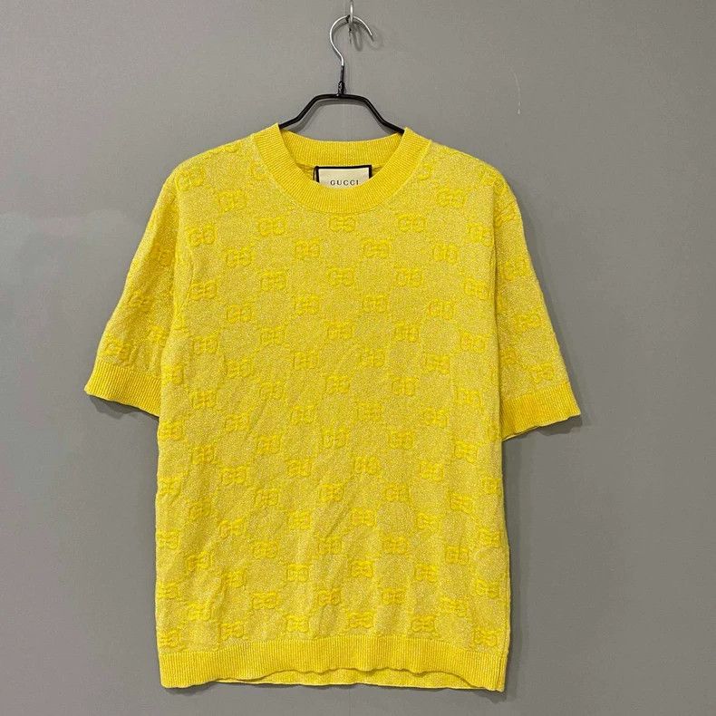 Gucci Gucci Gold thread full print old flower short sleeves Size US M / EU 48-50 / 2 - 1 Thumbnail