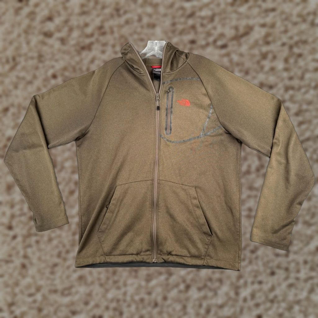 The North Face The North Face Jacket Men L Green Full Zip Windbreaker Polyester Pockets Logo Embroidered Outdoor Classic Hiking Size US L / EU 52-54 / 3 - 1 Thumbnail