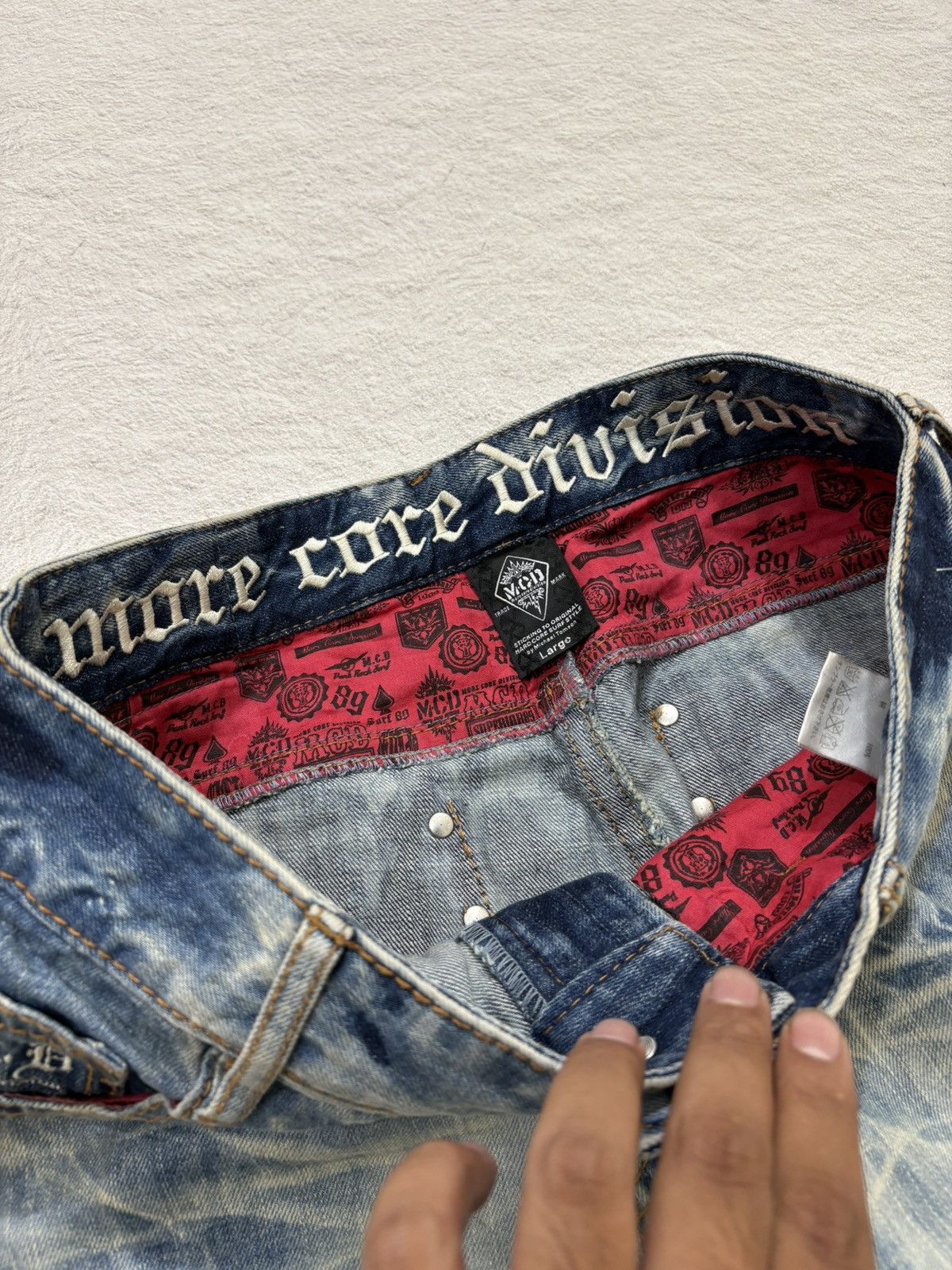 Hysteric Glamour × If Six Was Nine × Le Grande Bleu (L.G.B.) 2000s MCD Japan Bootcut acid wash denim y2k style Size US 32 / EU 48 - 6 Thumbnail