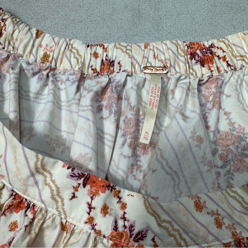 Free People Free People Gaia Printed Mini Cotton Skirt Size XL Size 36" / US 14 / IT 50 - 7 Thumbnail