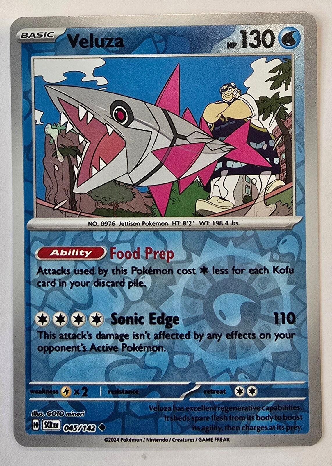 Pokemon Veluza Pokémon card (number 045/142) from Stellar Crown Size ONE SIZE - 1 Thumbnail