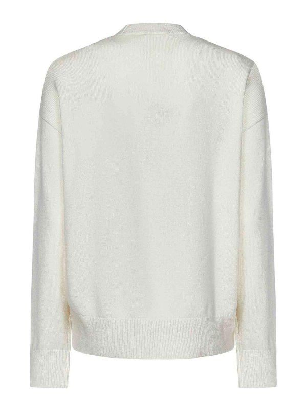 Givenchy o1w1db10326 Low Shoulder 4G Crewneck Sweater in White Size XS / US 0-2 / IT 36-38 - 2 Thumbnail