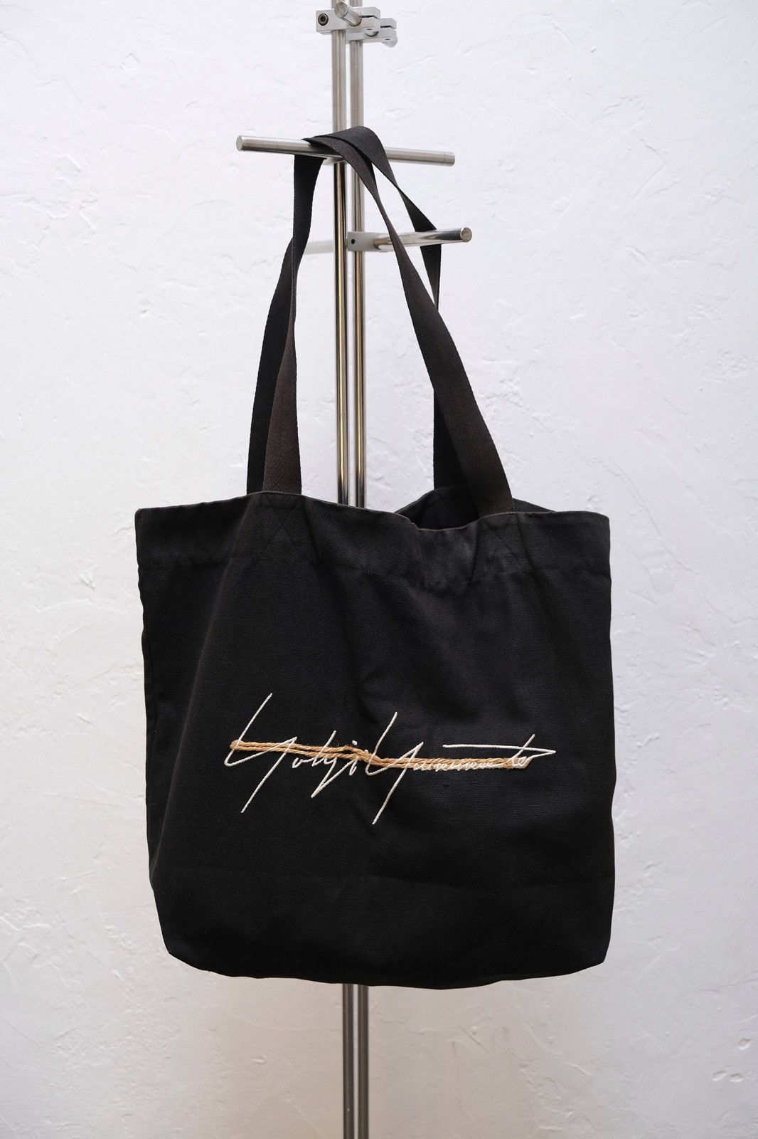 Yohji Yamamoto Yohji Yamamoto Pour Homme Embroidered String Tote Bag Size ONE SIZE - 2 Thumbnail
