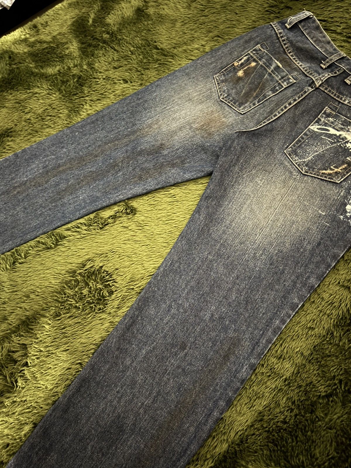 Oakley [W30/L32] Oakley Japan Splatter Pattern Washed Denim Pants Size US 30 / EU 46 - 5 Thumbnail