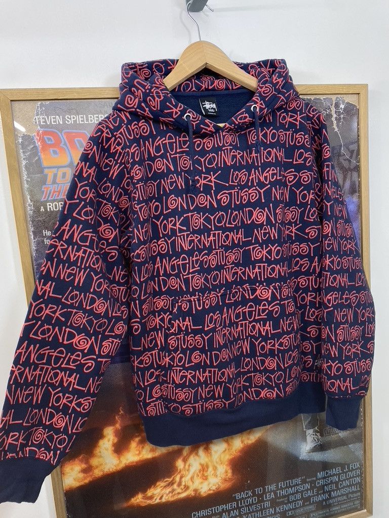 Stussy 10s Stussy International World Tour AOP Hoodie Size US S / EU 44-46 / 1 - 4 Thumbnail
