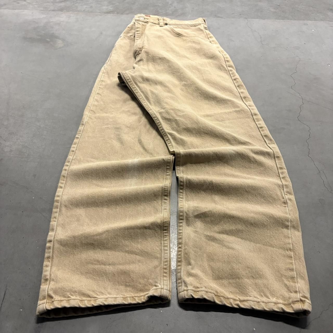 Vintage Crazy Vintage Y2K/2000s Baggy Khaki Tan Regular Fit Pants! Size US 38 / EU 54 - 3 Thumbnail