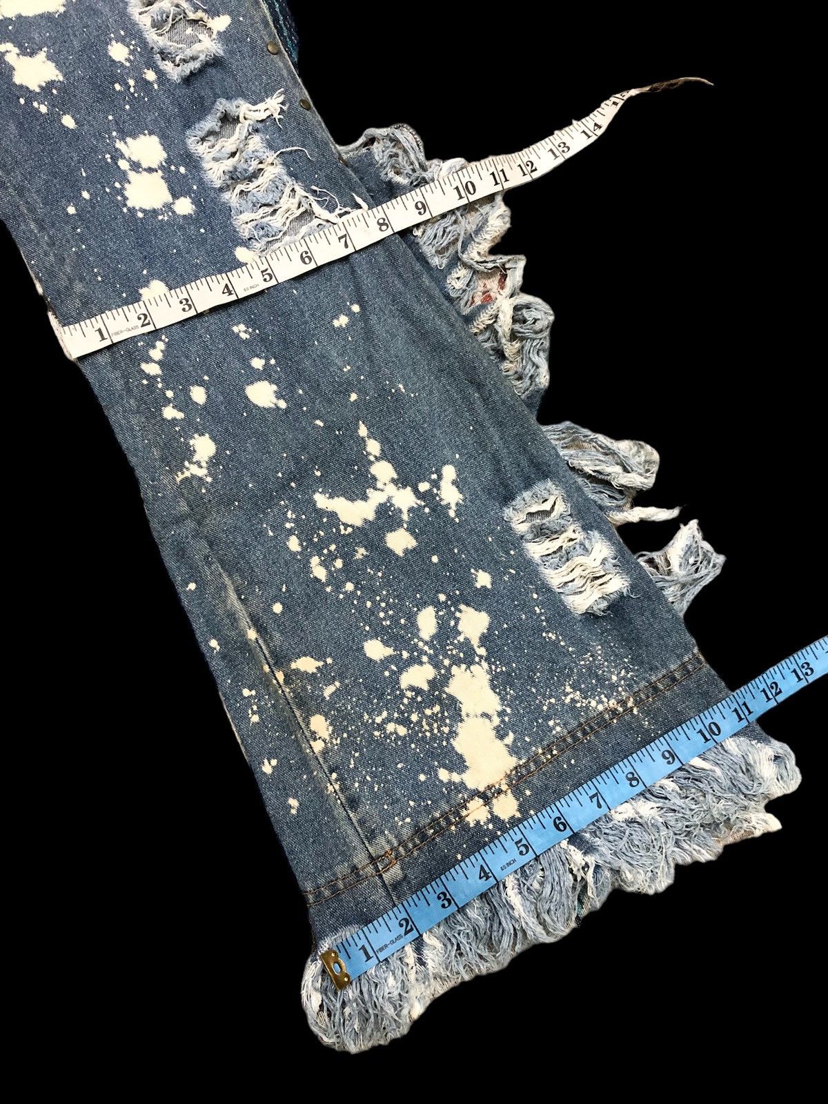 Japanese Brand FLARED BLEACHED WINK WINK DENIM Size 28" / US 6 / IT 42 - 9 Thumbnail