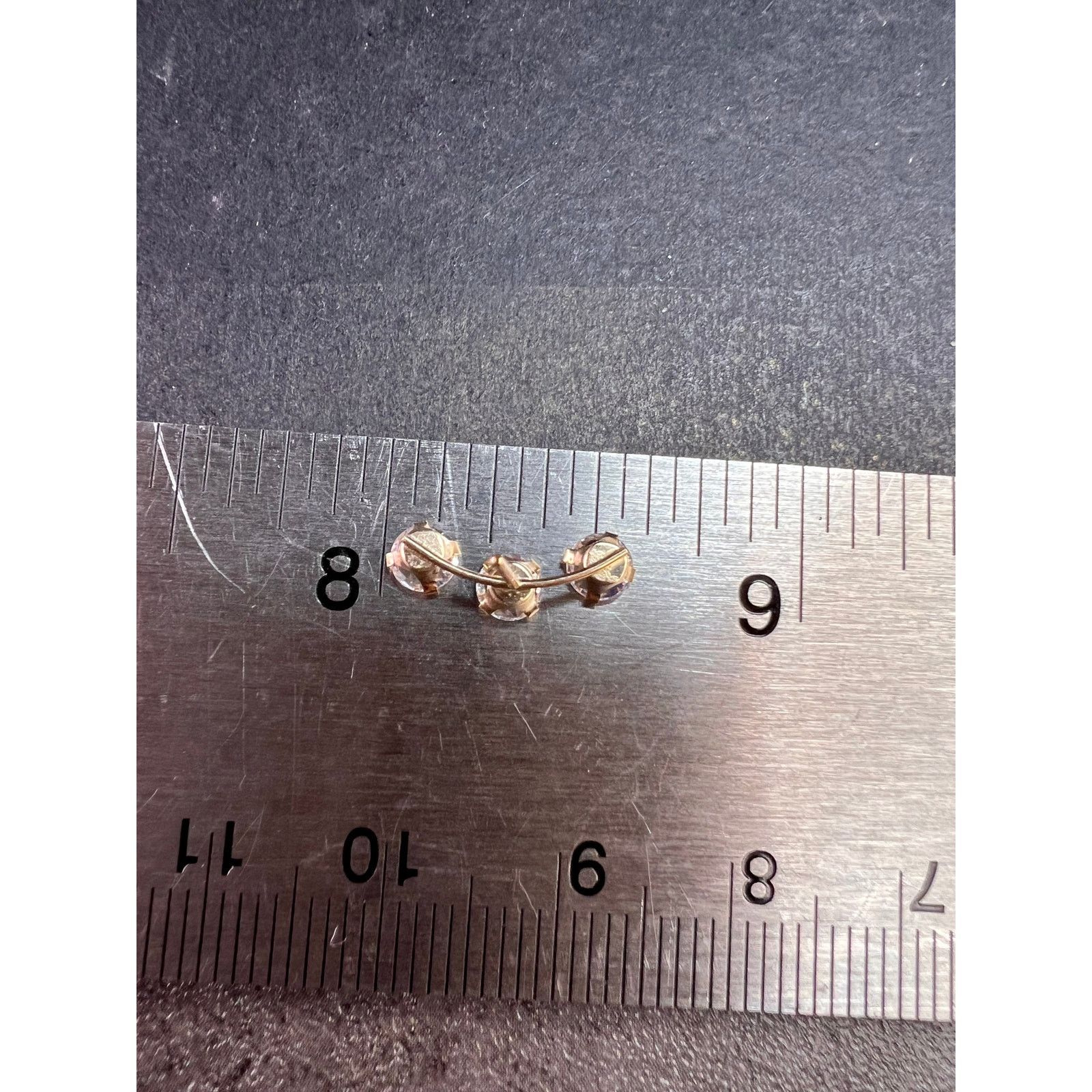 Other White Cubic Zirconia 10k Yellow Gold Earrings 2.45ctw Size ONE SIZE - 6 Thumbnail