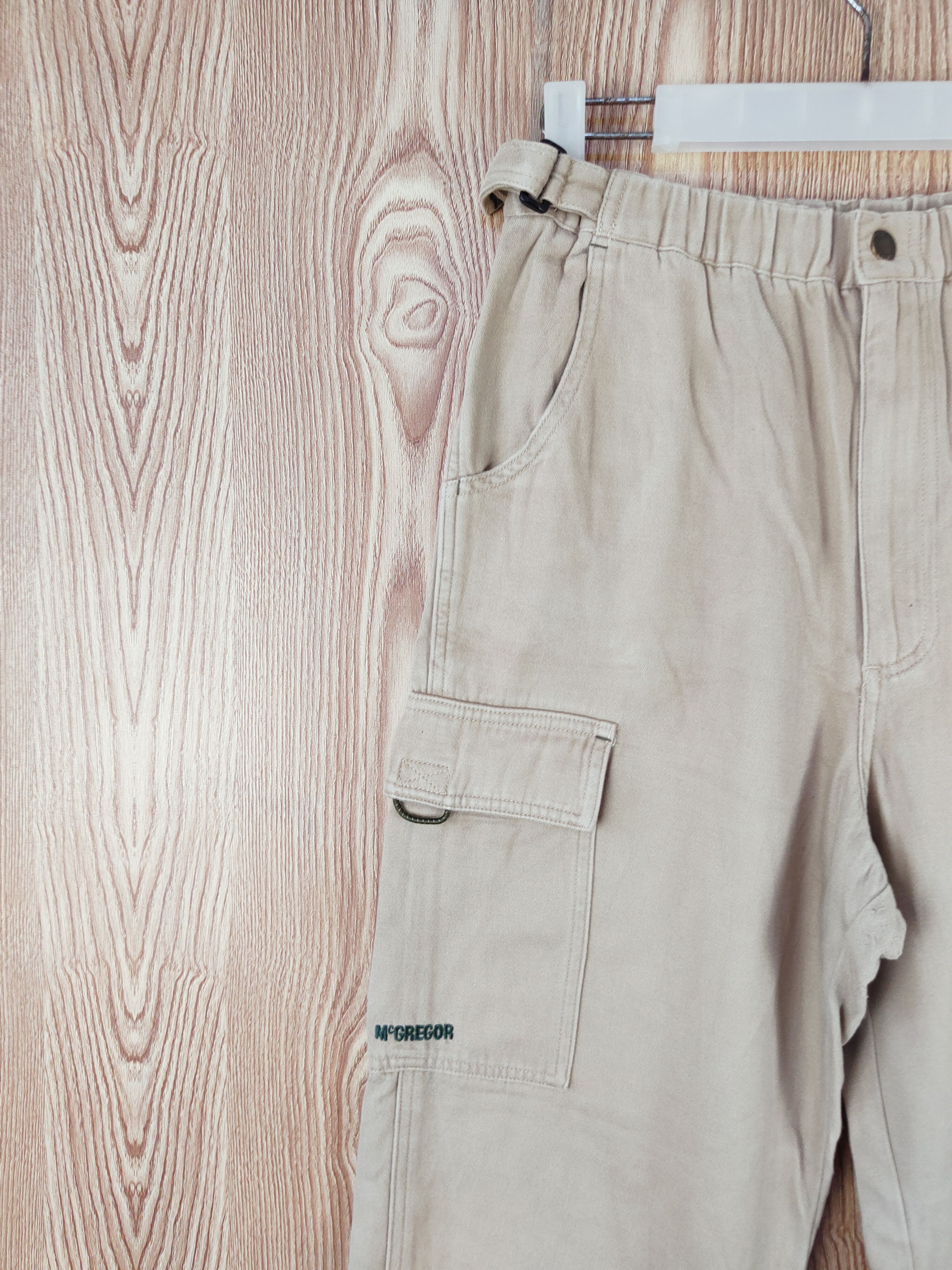 Japanese Brand McGregor Beige Multipocket Tactical Cargo Pants #W266 Size US 29 - 4 Thumbnail