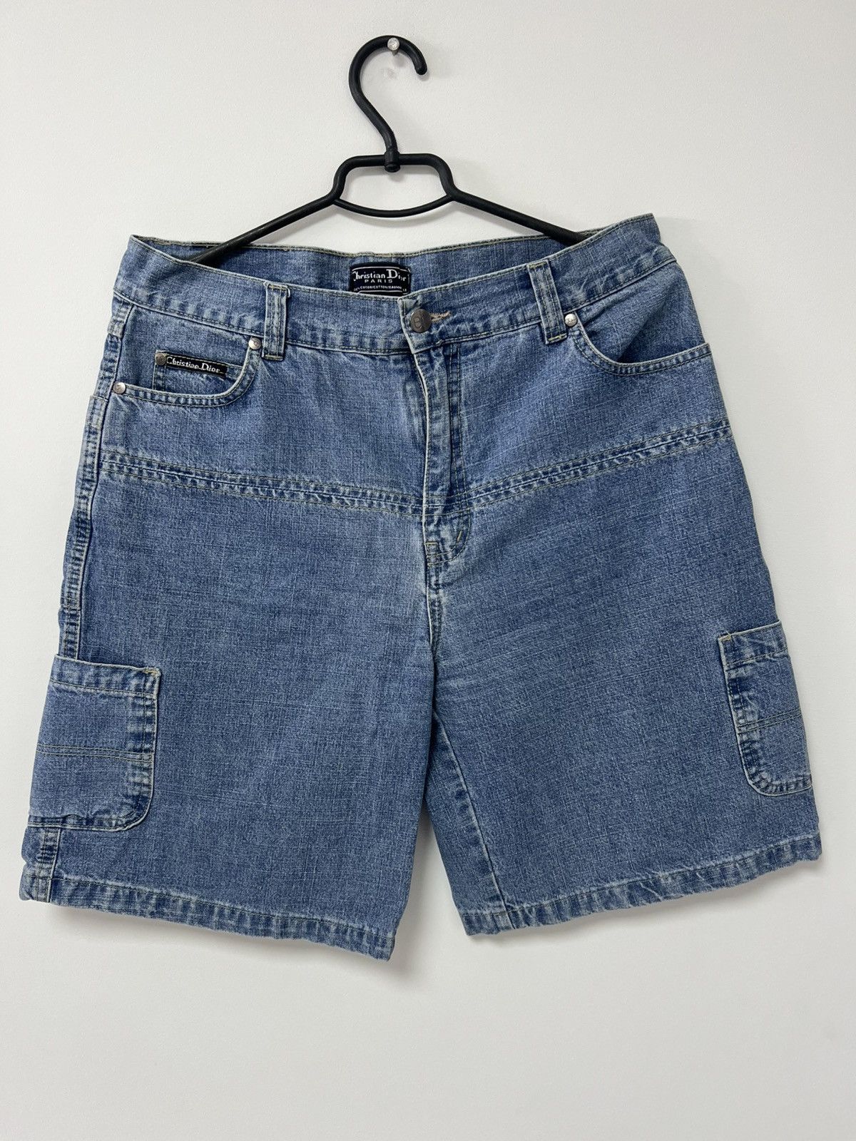 Dior × Vintage Vintage 90’s Christian Dior Paris Blue Washed Jeans Shorts S Size US 28 / EU 44 - 12 Thumbnail