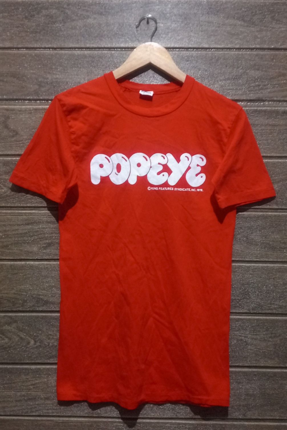 Vintage Vintage '70s Single Stitch Popeye Spellout Tee Very Rare Size US XS / EU 42 / 0 - 1 Thumbnail