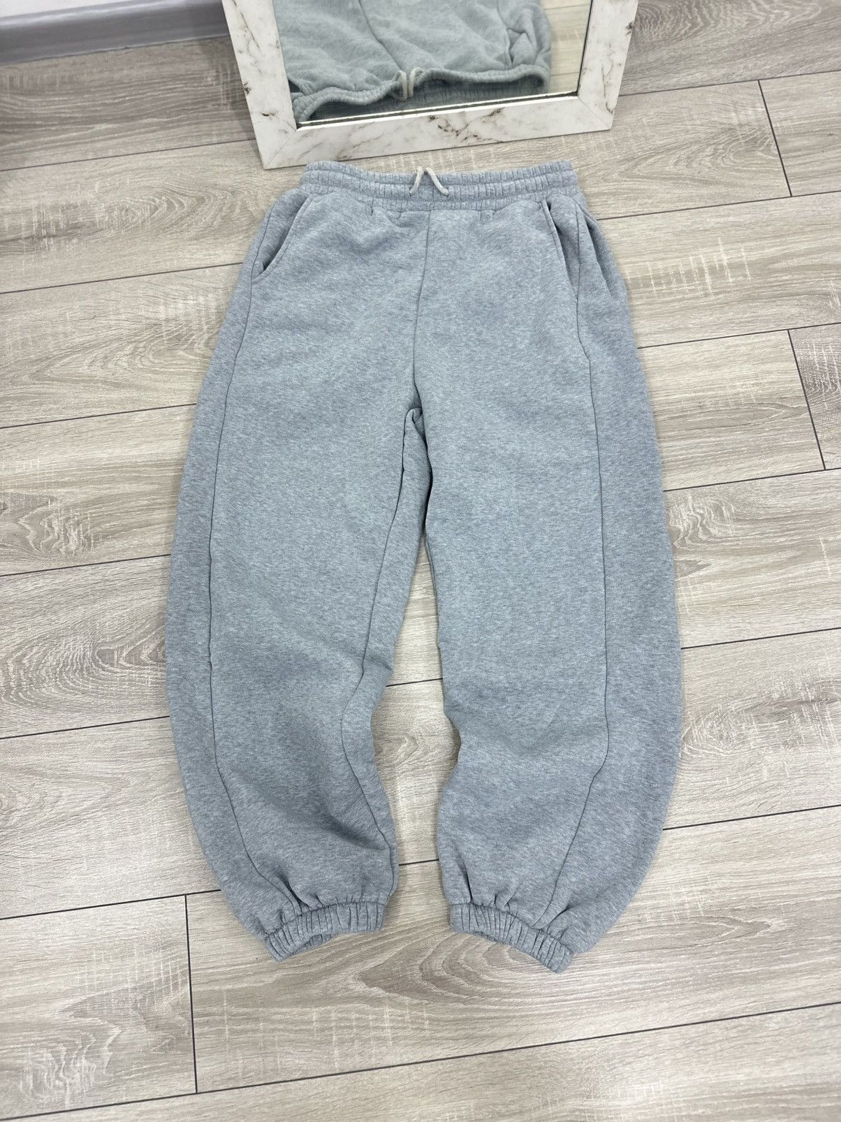 Vintage Vintage Gray Baggy Russel Style Sweatpants Y2K Size US 32 / EU 48 - 3 Thumbnail