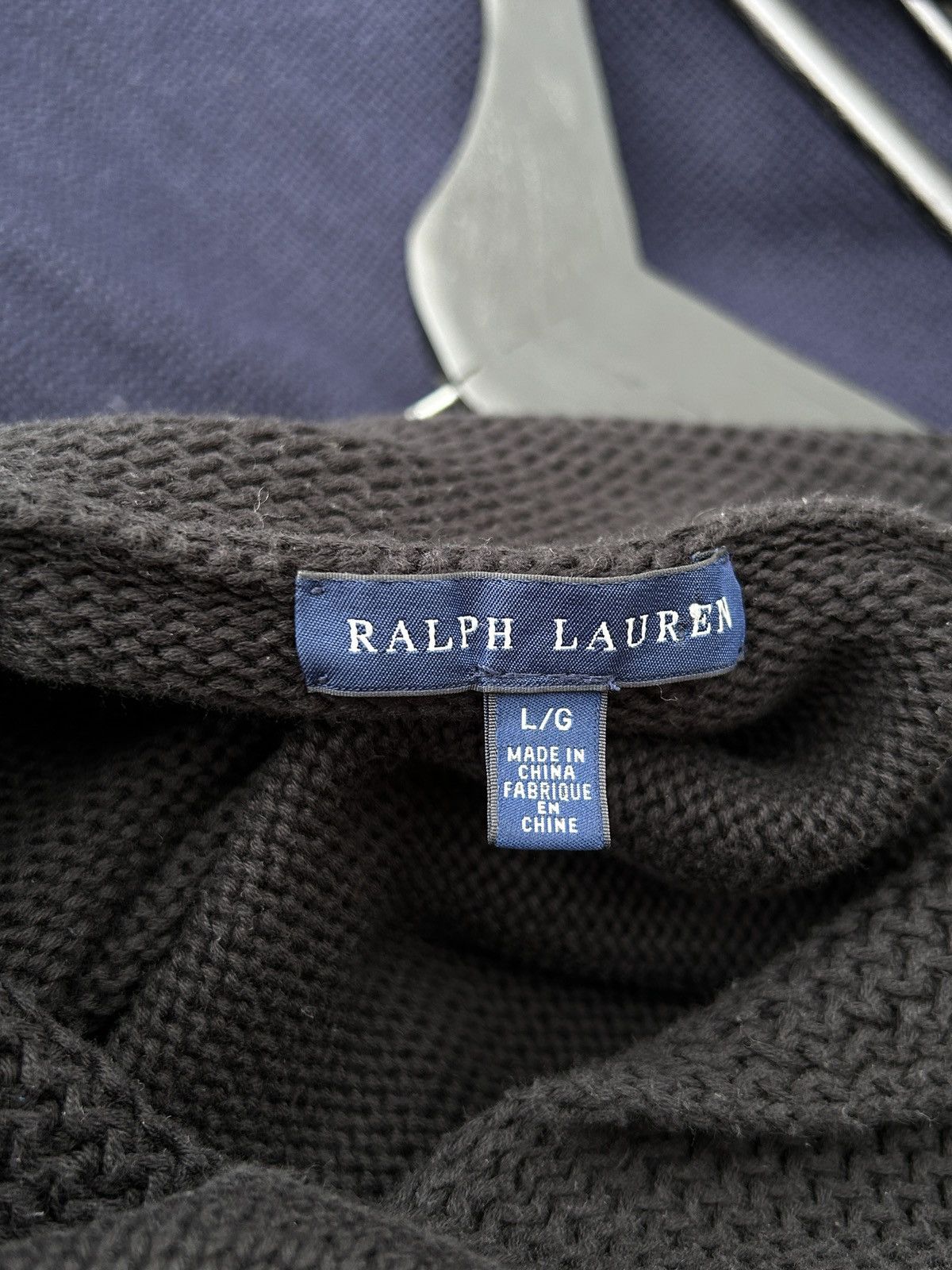 Polo Ralph Lauren Polo By Ralph Lauren Shawl Neck Knitwear Sweater Size L / US 10 / IT 46 - 7 Thumbnail