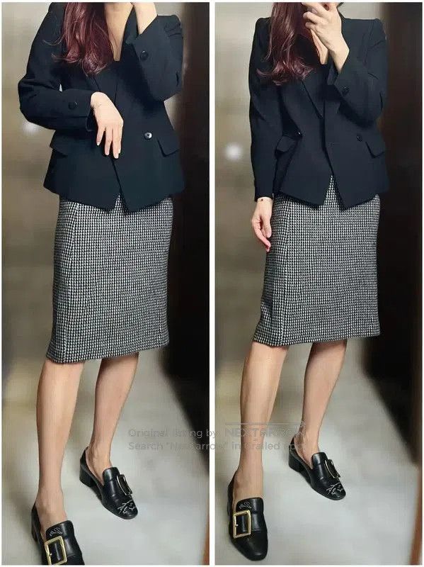 Givenchy Givenchy Color-Block Wool Midi Skirt . Size 28" / US 6 / IT 42 - 3 Thumbnail