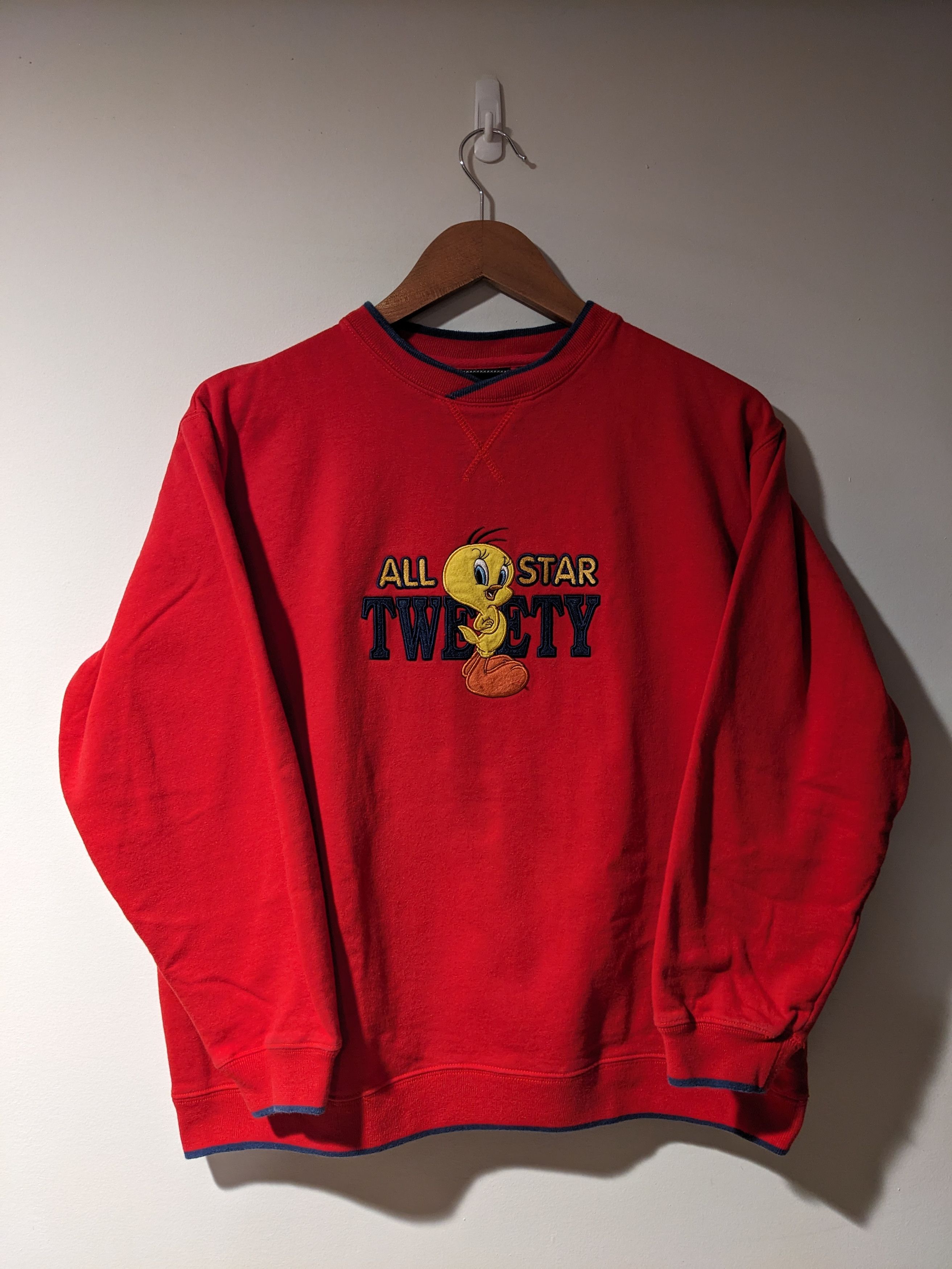 Cartoon Network × Vintage Vintage 90s Tweety Bird Looney Tunes All Star Sweatshirt Size S / US 4 / IT 40 - 1 Thumbnail