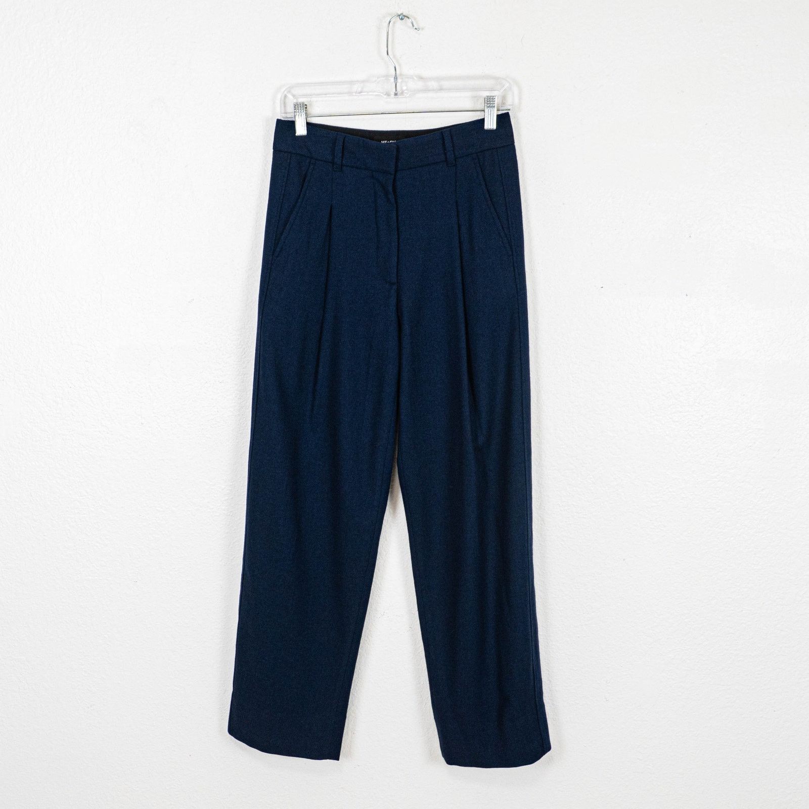 ME+EM ME+EM Pleat Front Pant Italian wool Deep indigo blue 6UK 2US Size 26" / US 2 / IT 38 - 9 Thumbnail