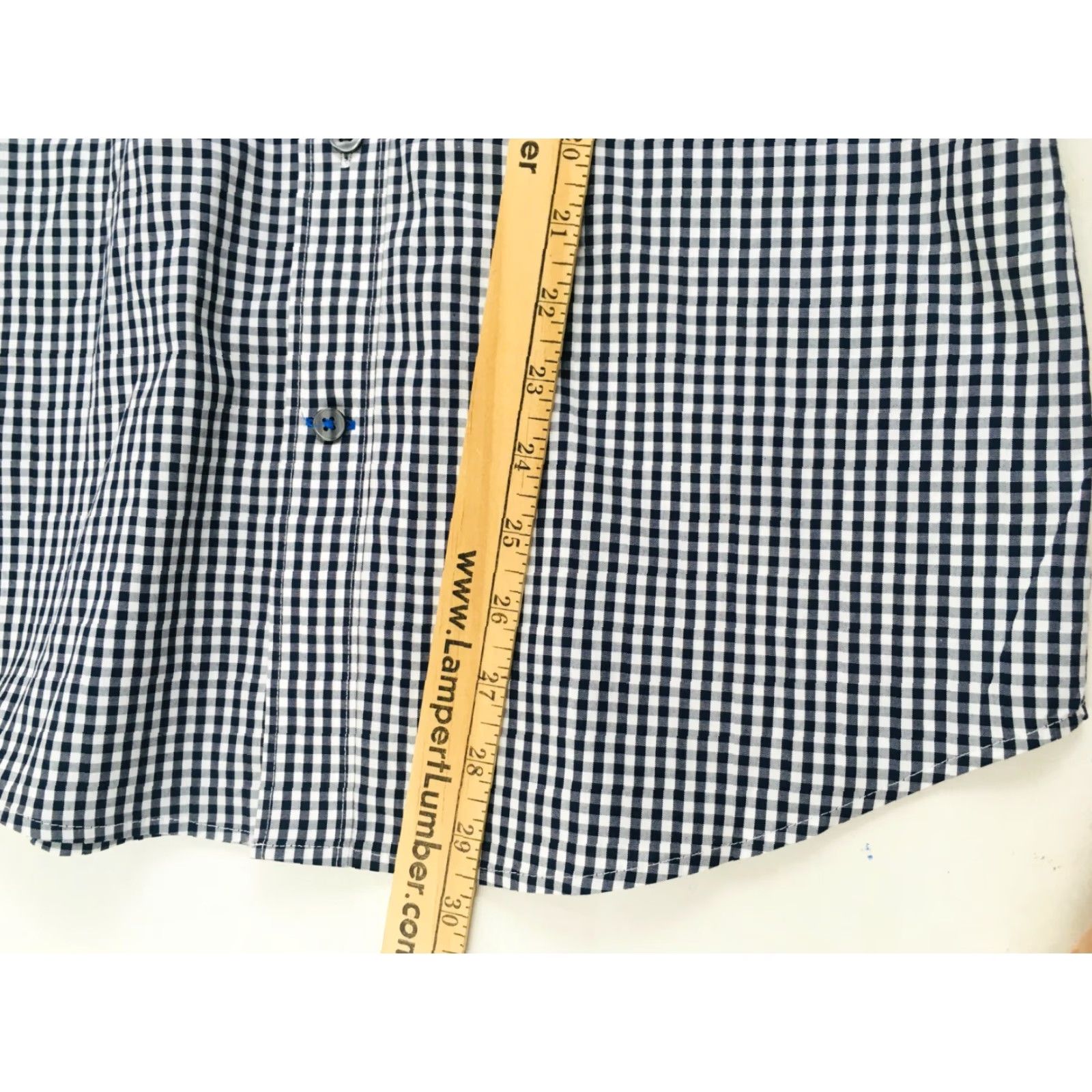 Gap Gap Shirt Men’s Size Small Navy Blue White Original Fit Button Up Check Shirt Mens Small 14-14.5 Non-Iron Regular Sleeve Long Collar-Down Vintage No Size US S / EU 44-46 / 1 - 5 Thumbnail