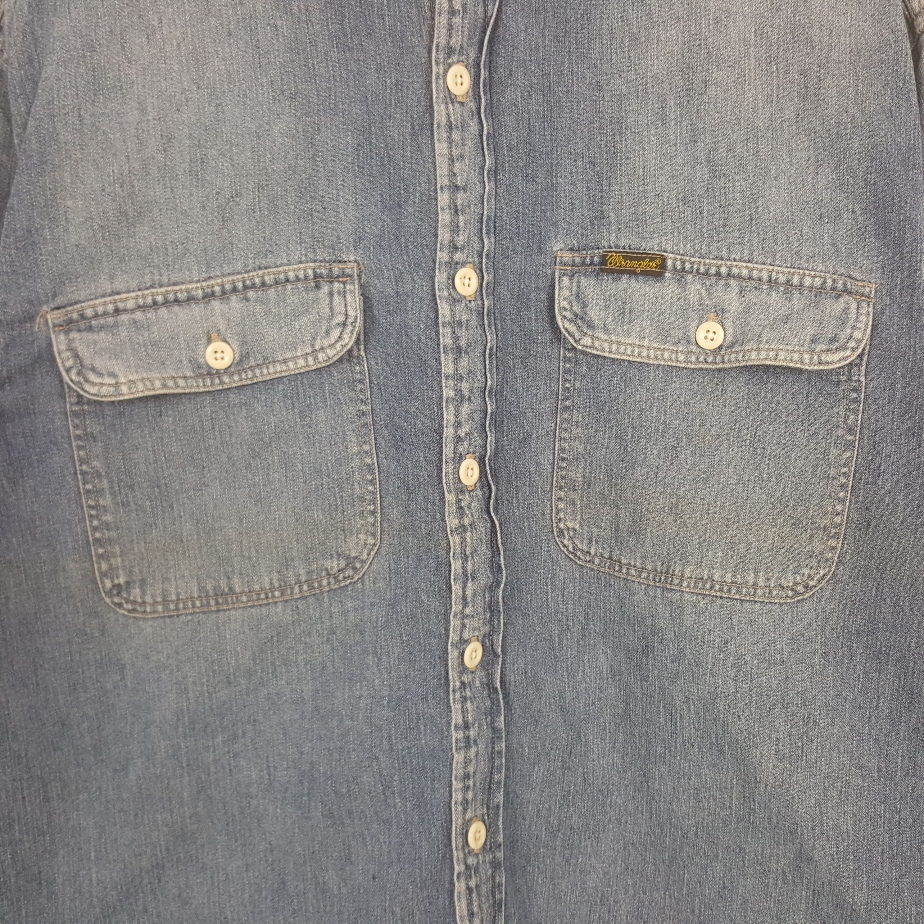 Wrangler Vintage Wrangler American Denim Shirt Button Up C301N68 Size US L / EU 52-54 / 3 - 2 Thumbnail
