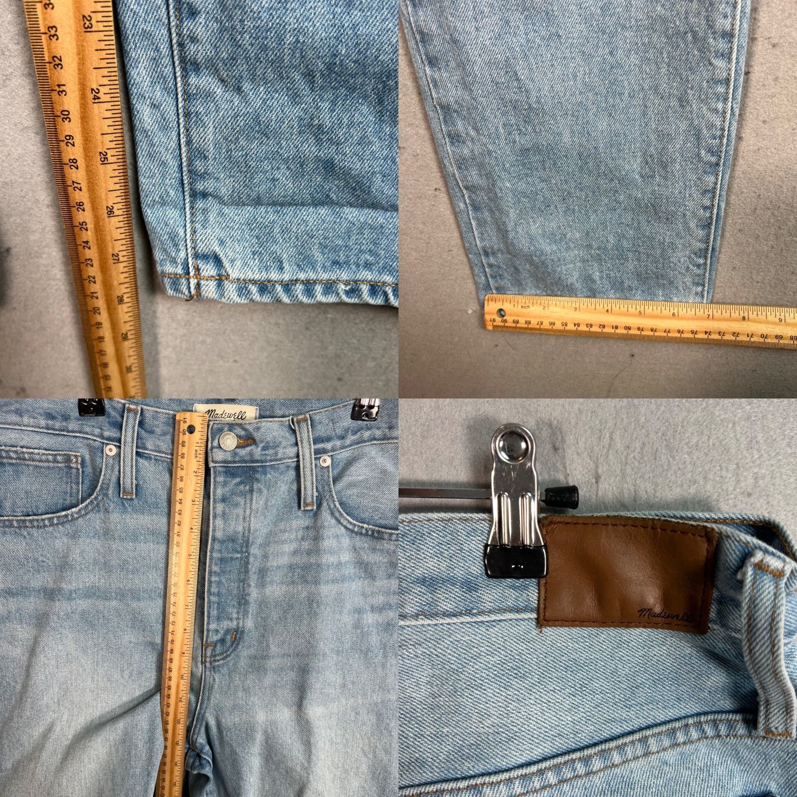 Madewell Madewell Jeans Mens Straight Blue Light Wash 32 Distressed Denim Size 32 Size US 32 / EU 48 - 8 Thumbnail