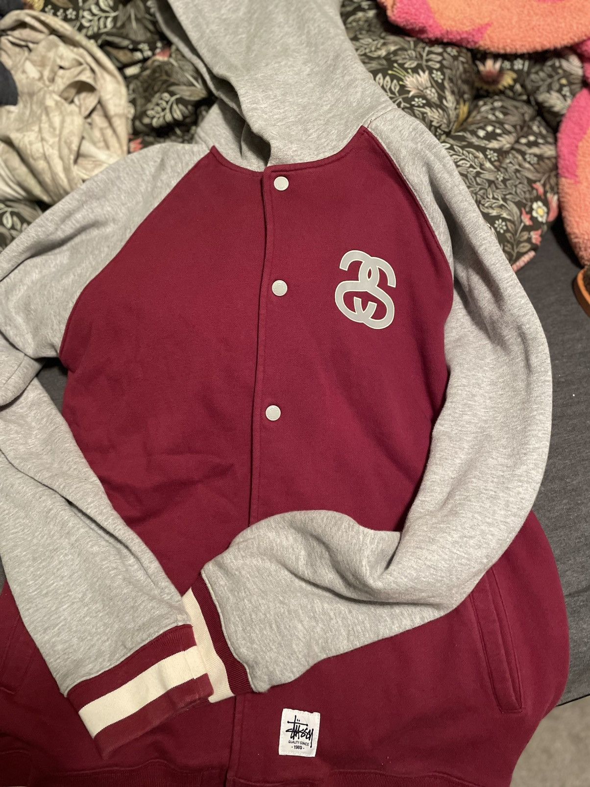 Stussy Ss link button up sweat Size US XL / EU 56 / 4 - 1 Thumbnail
