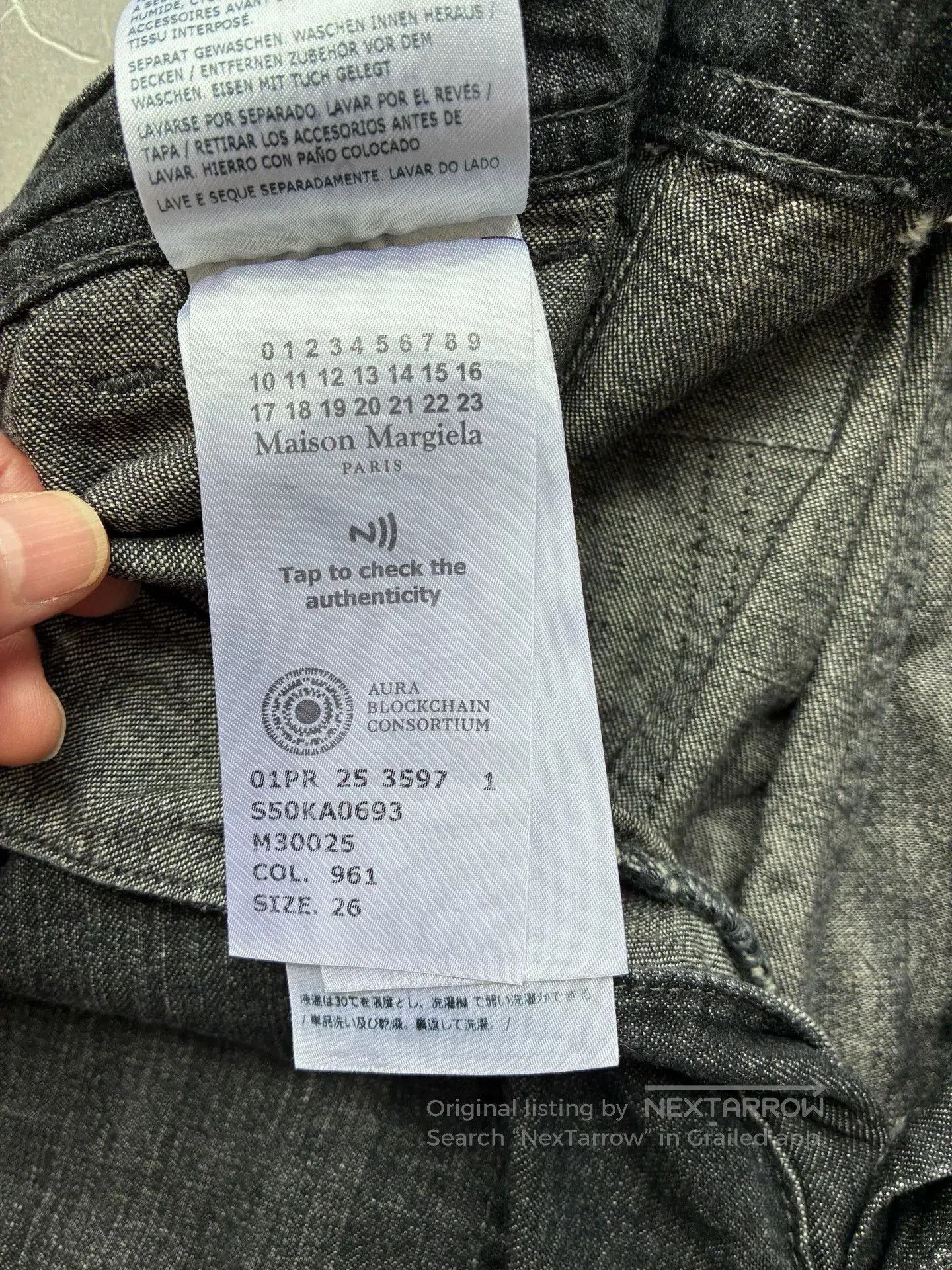 Maison Margiela Maison Margiela Distressed Splatter Washed Black Jeans. Size 26" / US 2 / IT 38 - 6 Thumbnail