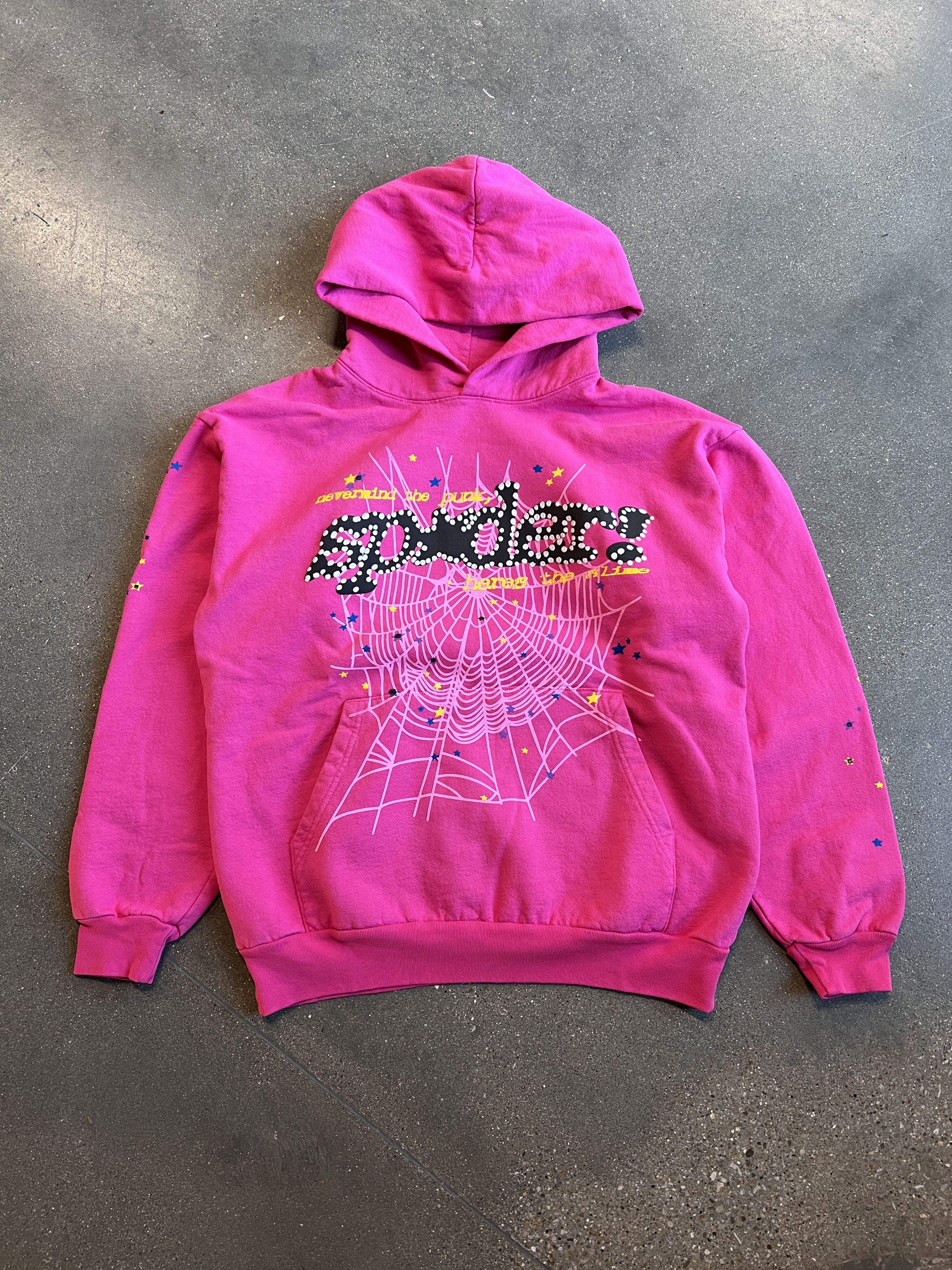 Image of Spider Worldwide Sp5Der Worldwide Pink V2 Hoodie New, Men's (Size XL)