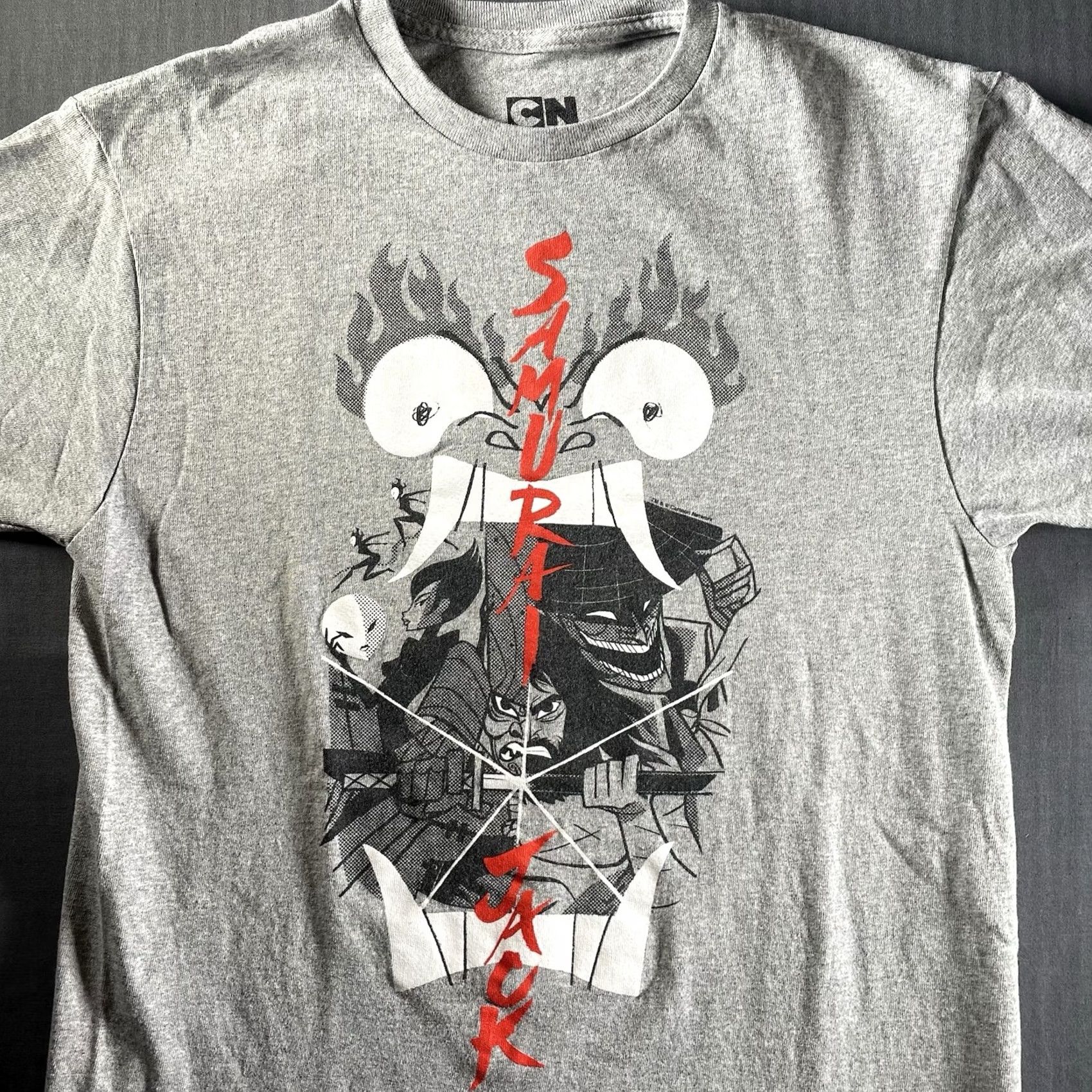 Vintage Cartoon Network Samurai Jack Shirt Mens M Black Graphic Tee 2018 Art Pop Culture Tee Size US M / EU 48-50 / 2 - 2 Thumbnail