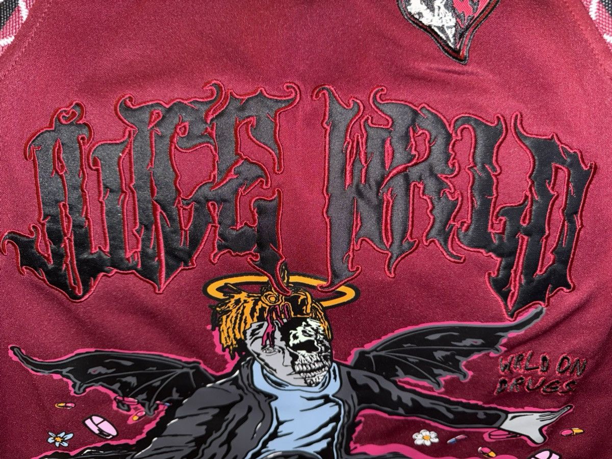 Rap Tees Brand X “Juice Wrld 999” basketball jersey maroon NEW w/tags Size US M / EU 48-50 / 2 - 10 Thumbnail