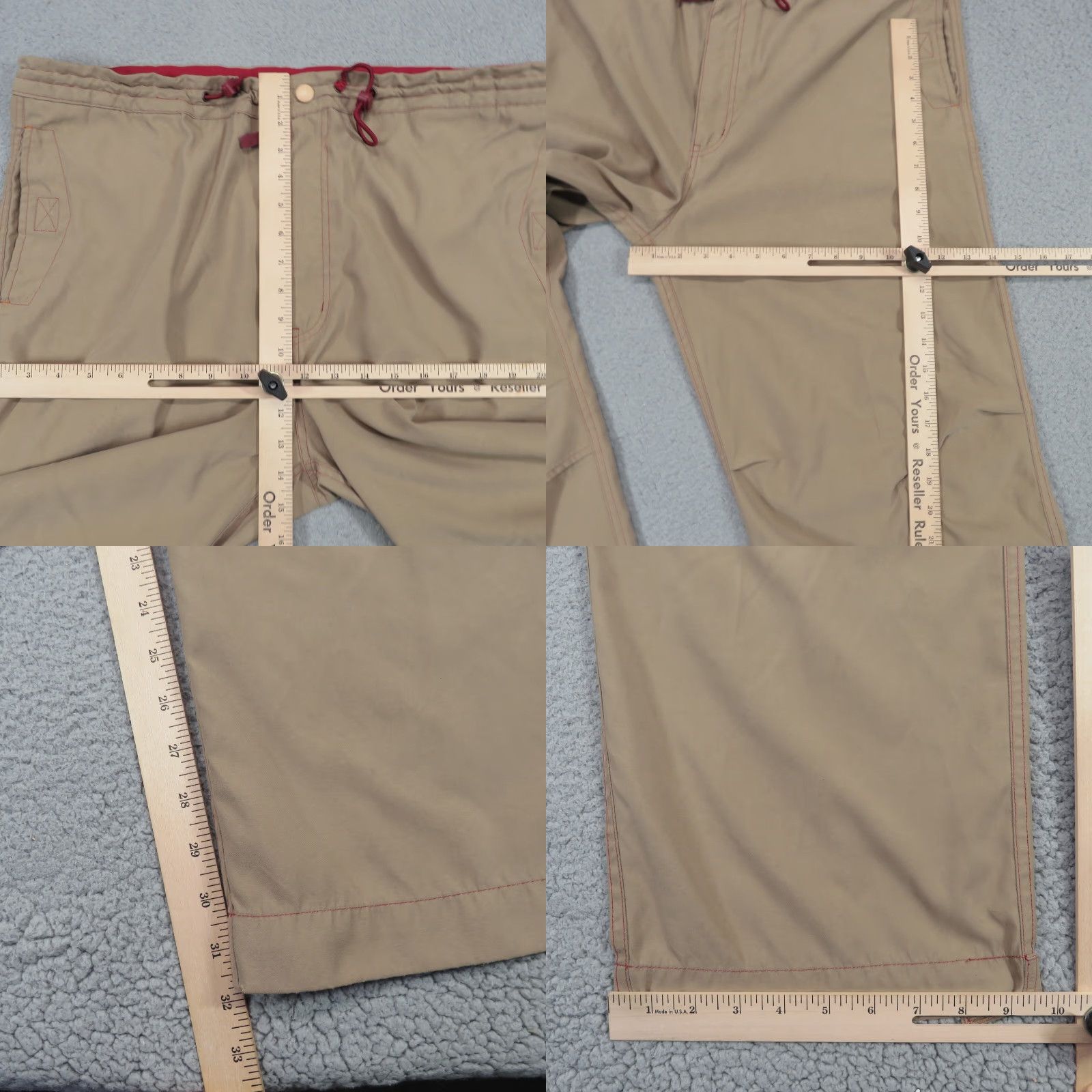 Vintage VTG US Expedition Paratrooper Wide-Leg Pants Men 38x32 Baggy 90s Grunge Skater Hip Hop Army 5-Pocket Brown Casual Size US 33 - 9 Thumbnail