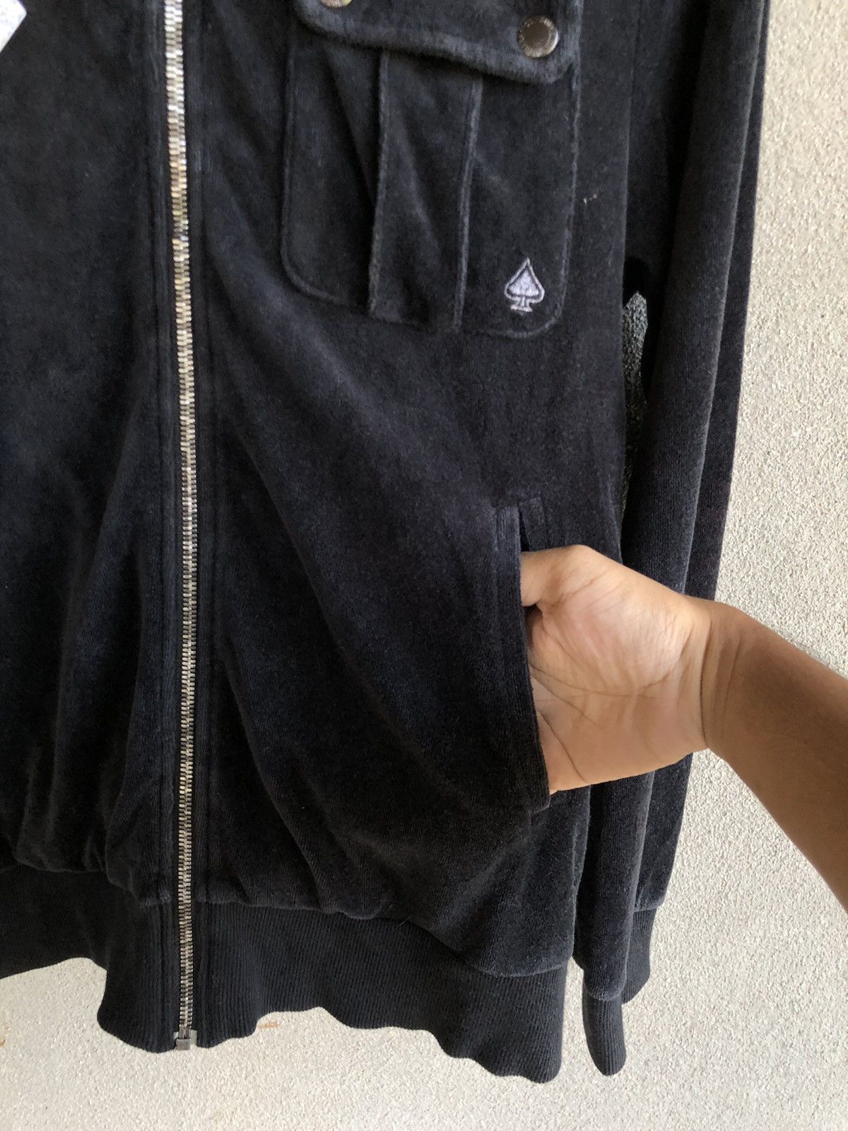 Japanese Brand Vintage More Core Division velvet full zipper hoodie Size US S / EU 44-46 / 1 - 8 Thumbnail