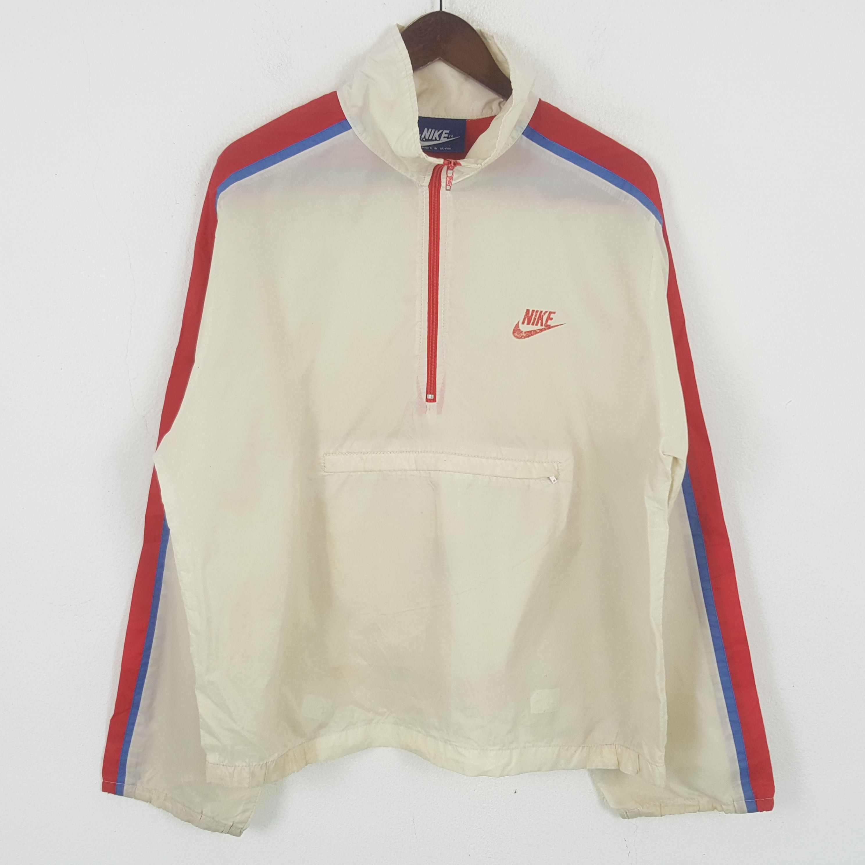 Nike Nike Blue Tag Half Zipper Sports Outdoor Windbreaker Jacket Size US L / EU 52-54 / 3 - 1 Thumbnail