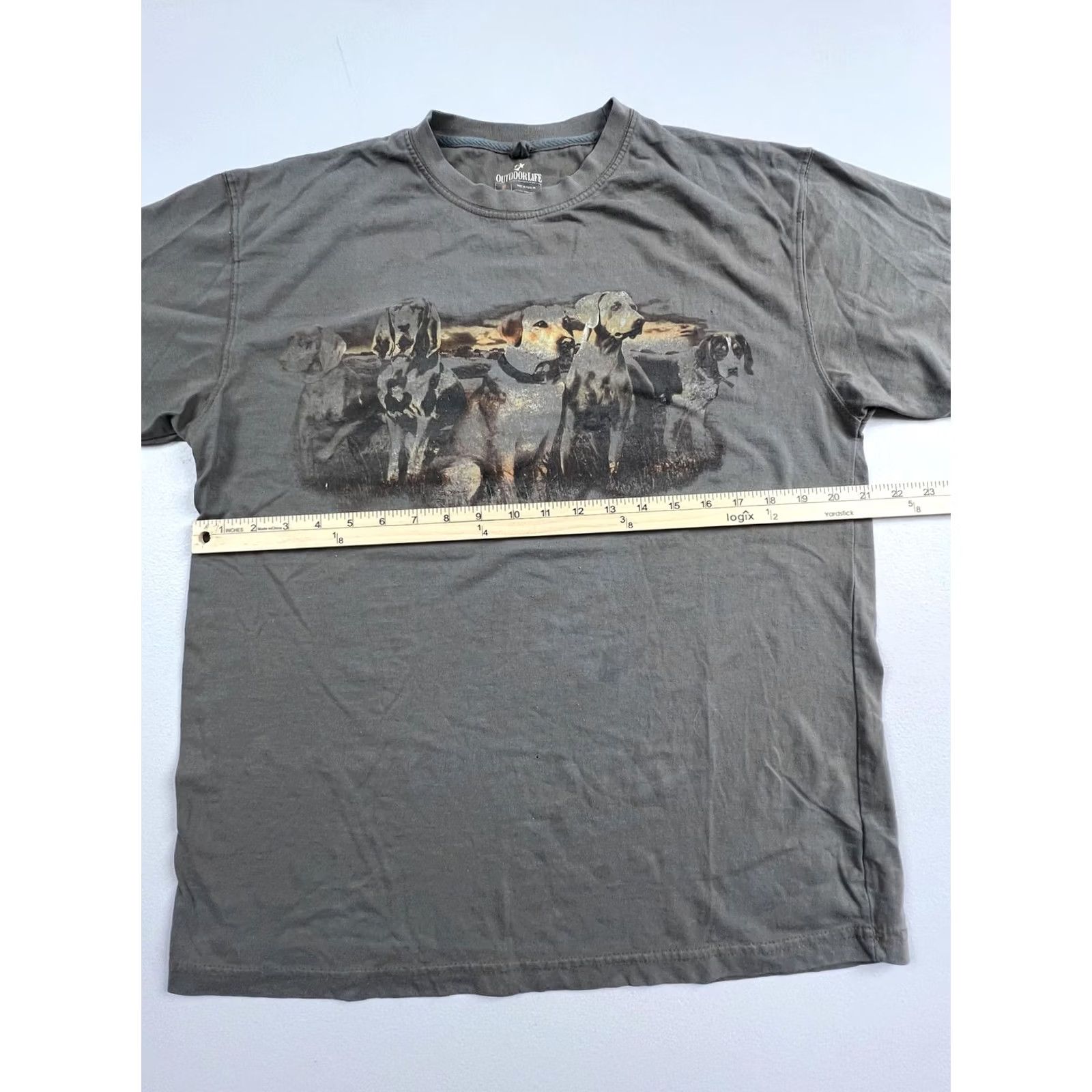 Alife Outdoor Life Shirt Mens M Gray Band Of Brothers Hunting Dog Graphic Tee Size US M / EU 48-50 / 2 - 5 Thumbnail