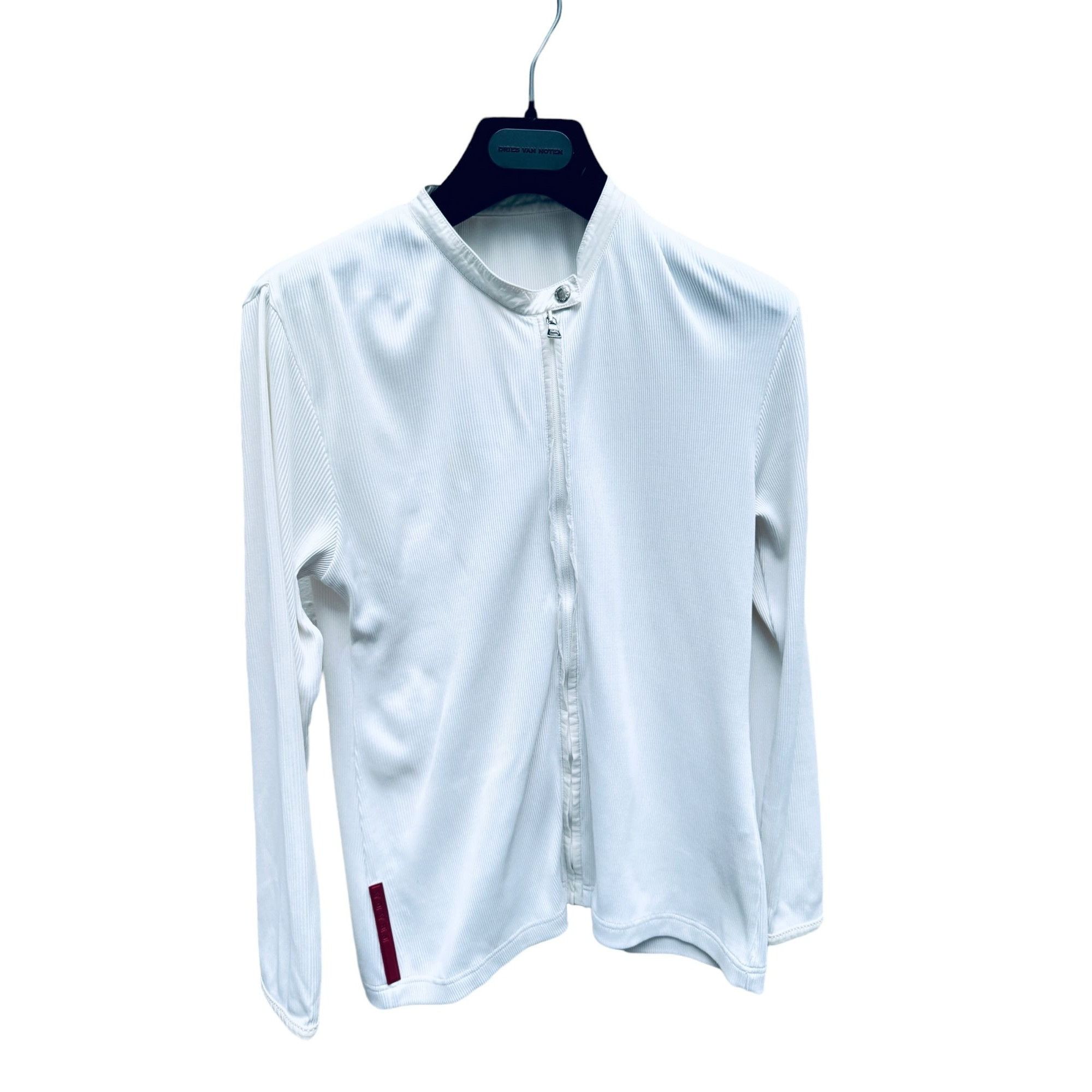 image of Prada Women White Longsleeves (Size Small)