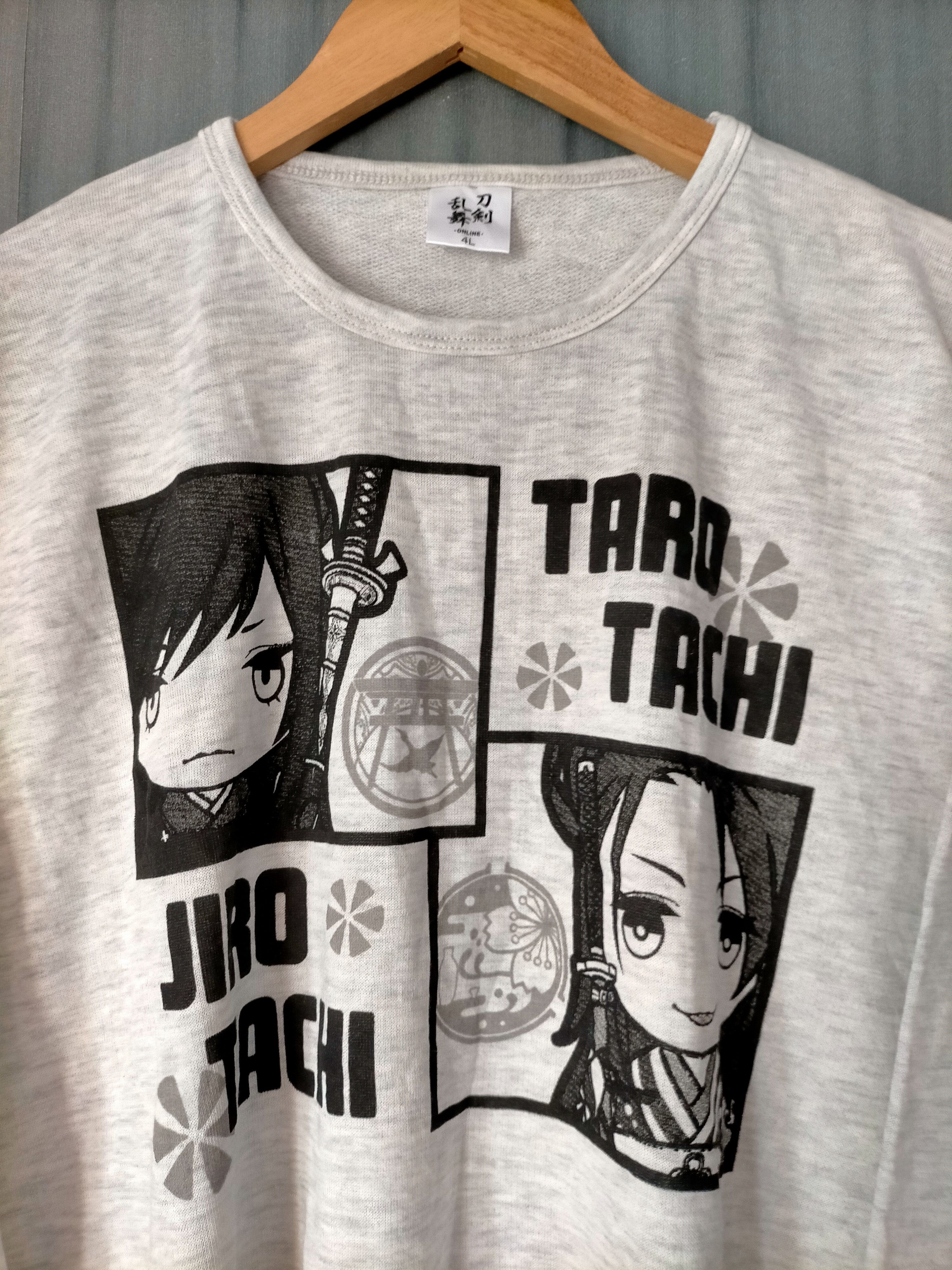 Anime Taro Tachi x Jiro Tachi Anime Carton Three quarter tee Size US L / EU 52-54 / 3 - 5 Thumbnail