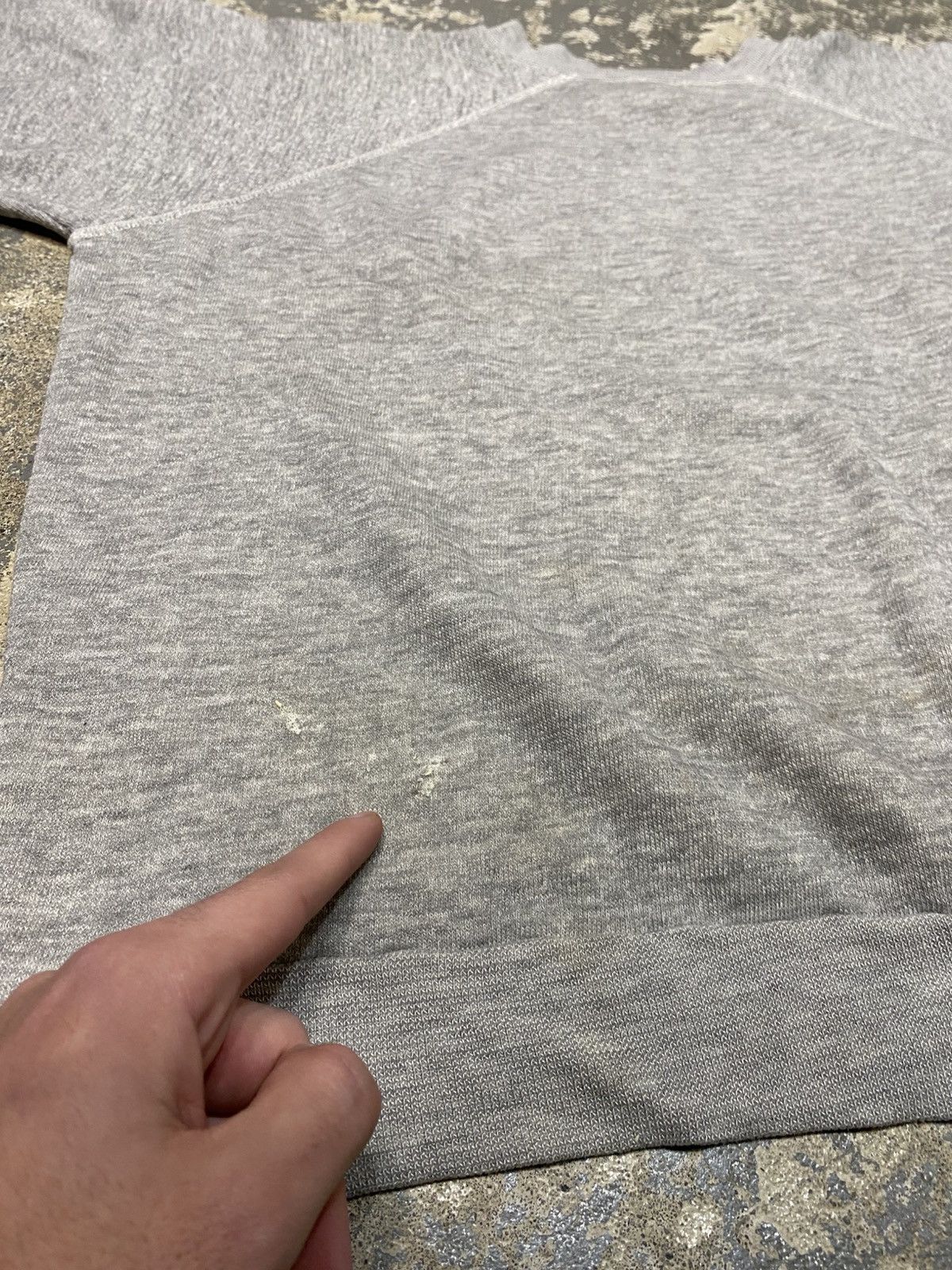 Vintage True Vintage Blank Grey 70s Crewneck Sweatshirt Size US M / EU 48-50 / 2 - 4 Thumbnail