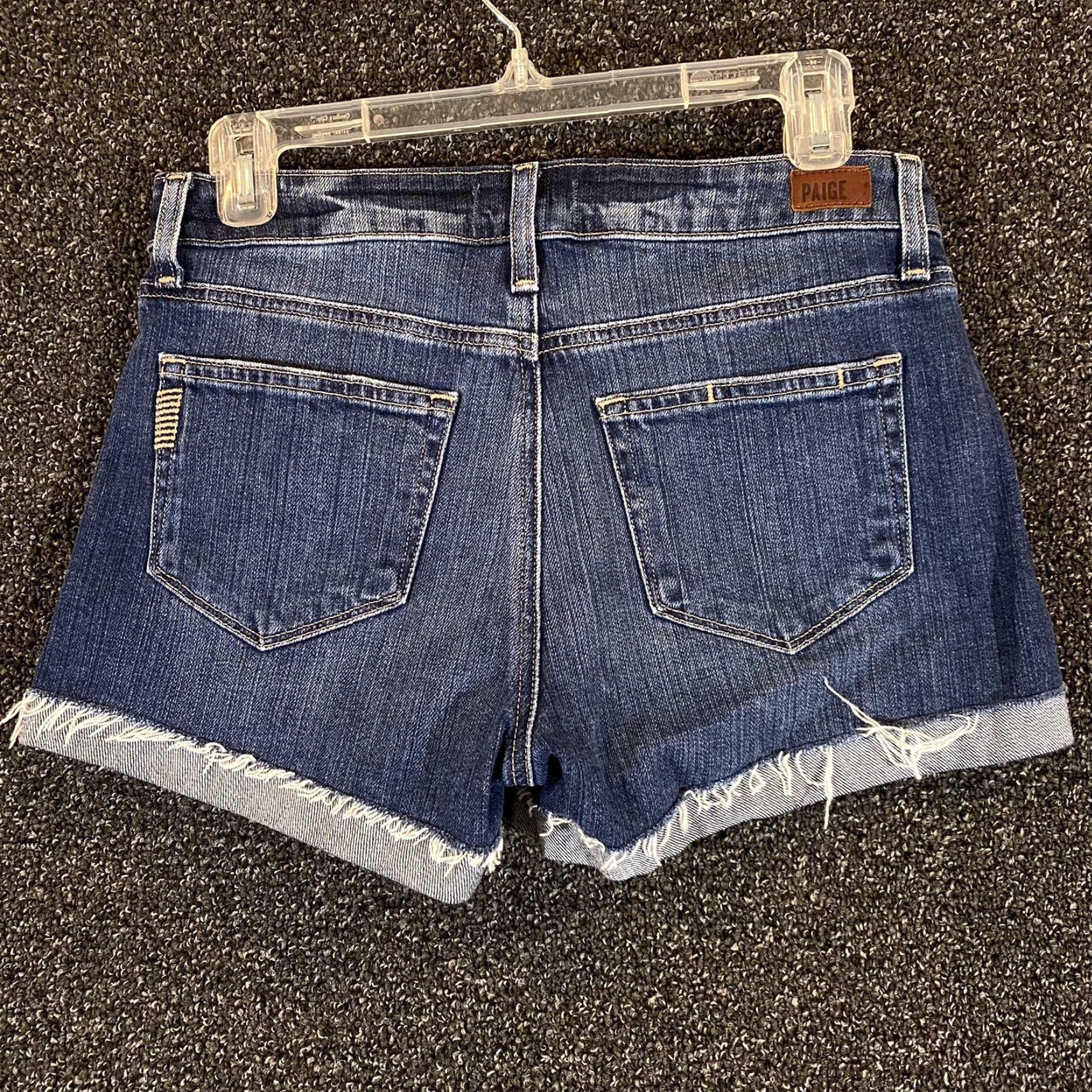 Paige Paige Shorts Womens 32 Blue Denim Jimmy Distressed Rolled Cuffs Summer Size 26" / US 2 / IT 38 - 5 Thumbnail