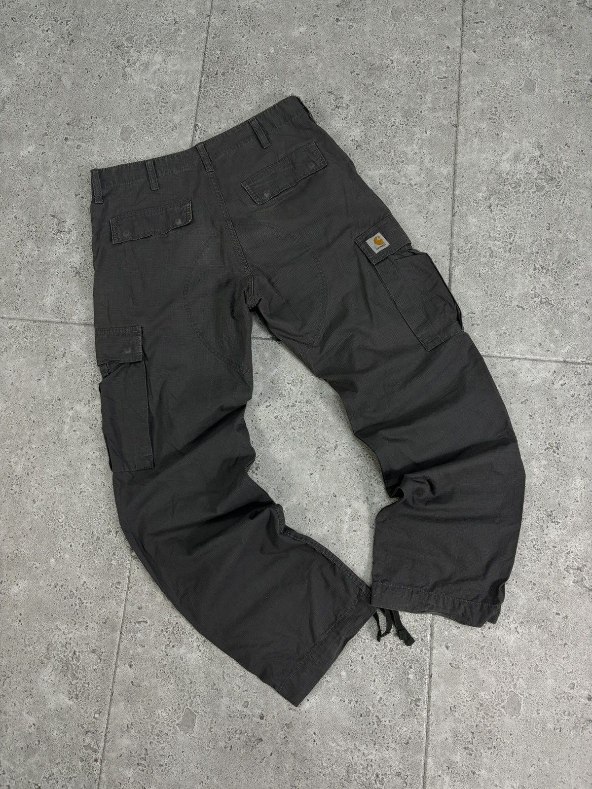 Carhartt × Vintage Crazy Vintage Y2K Distressed Faded Carhartt Bagy Denim Pants Size US 34 / EU 50 - 2 Thumbnail