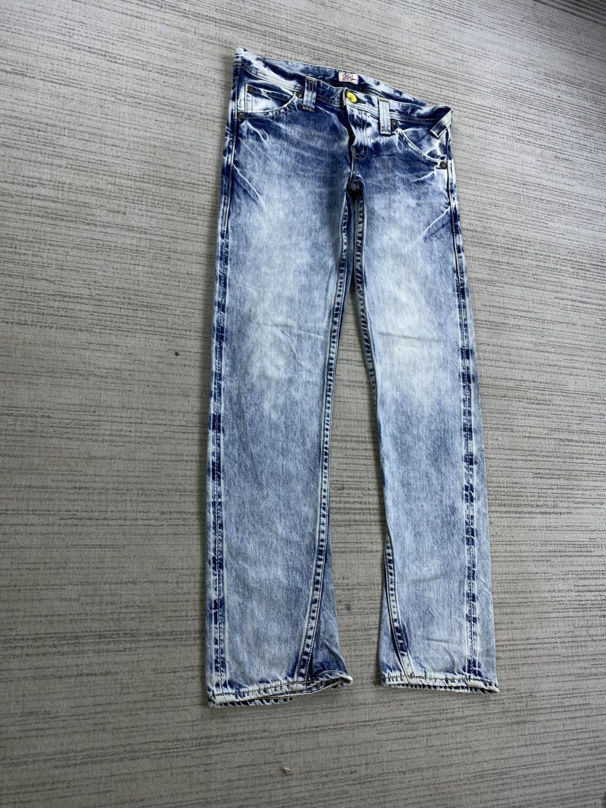 If Six Was Nine × Japanese Brand × Vintage Vintage Rodeo Crown Wash Blue Jeans Pants Size US 31 - 5 Thumbnail