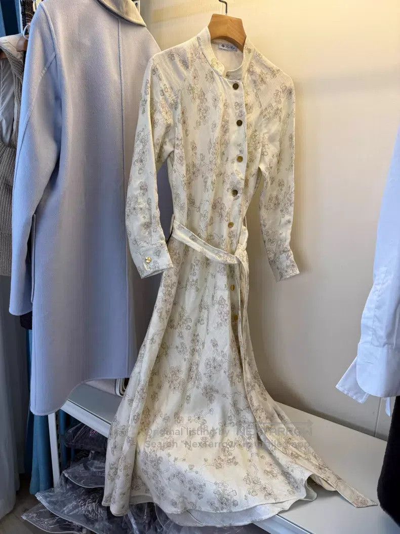 Loro Piana Loro Piana Gentle National Style Floral Linen Dress Size XS / US 0-2 / IT 36-38 - 4 Thumbnail