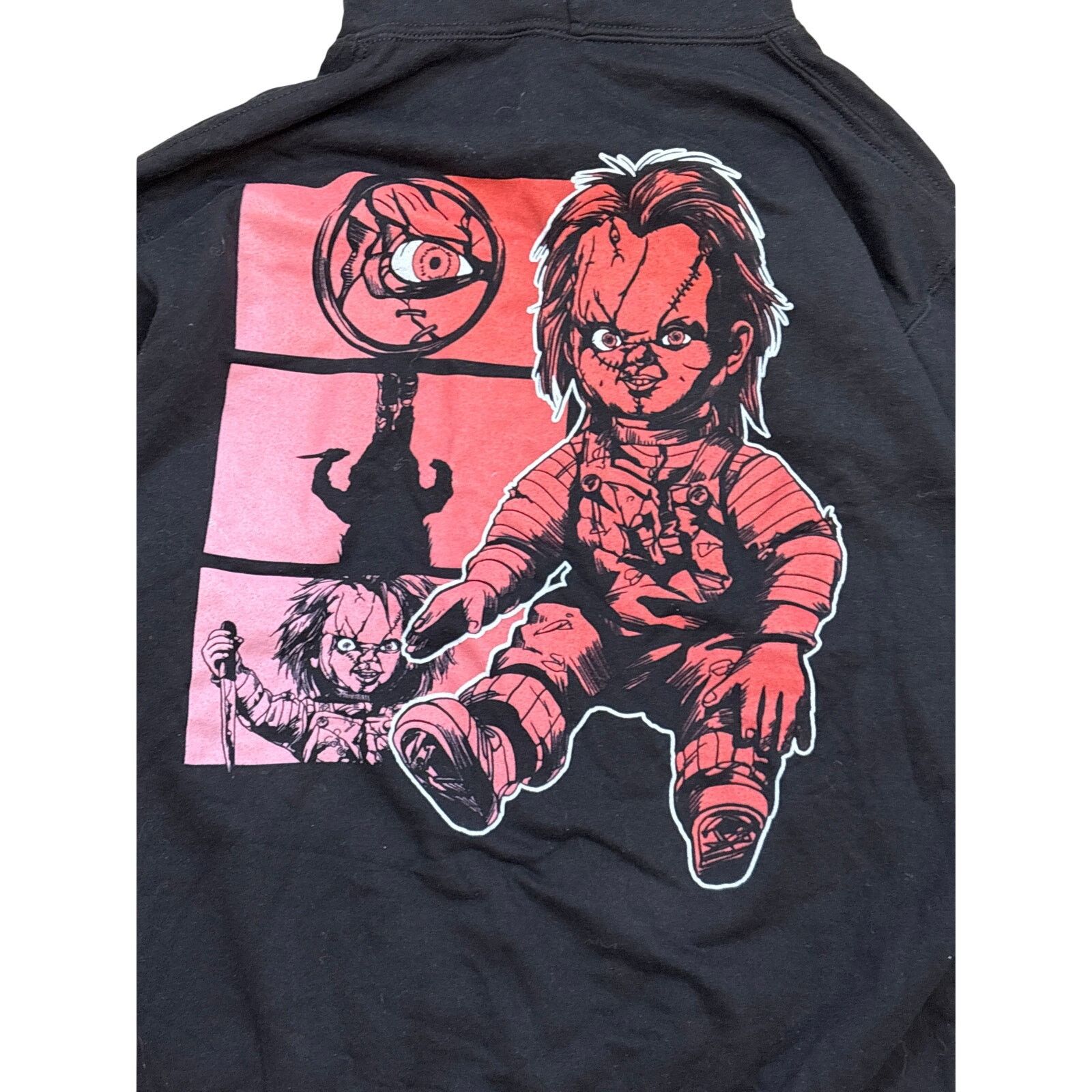Universal Studios Chucky Let’s be friends two side horror film hoodie Small Size S / US 4 / IT 40 - 5 Thumbnail