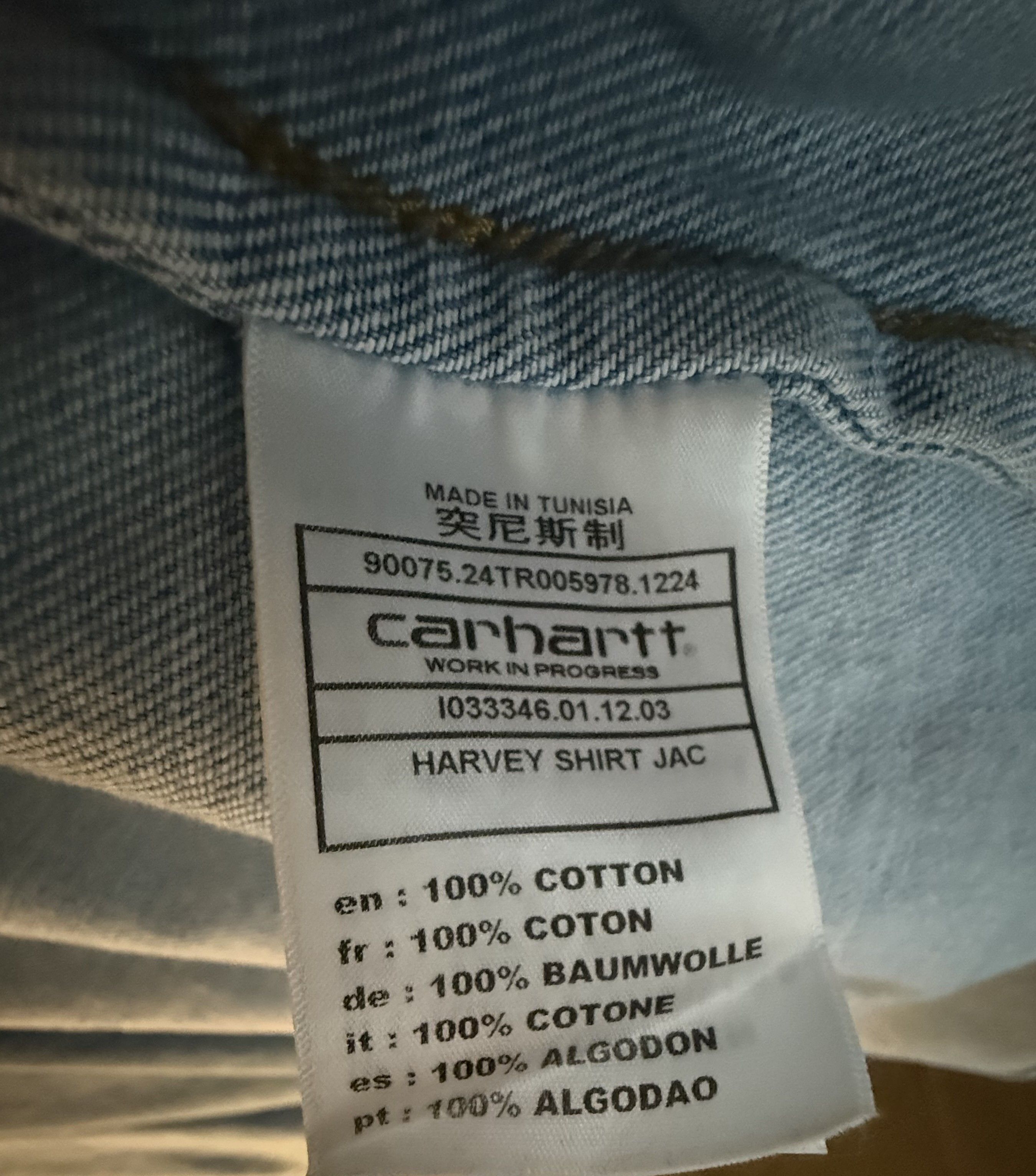 Carhartt Wip Carhartt WIP - Light Blue Denim Button Up Size US L / EU 52-54 / 3 - 4 Thumbnail