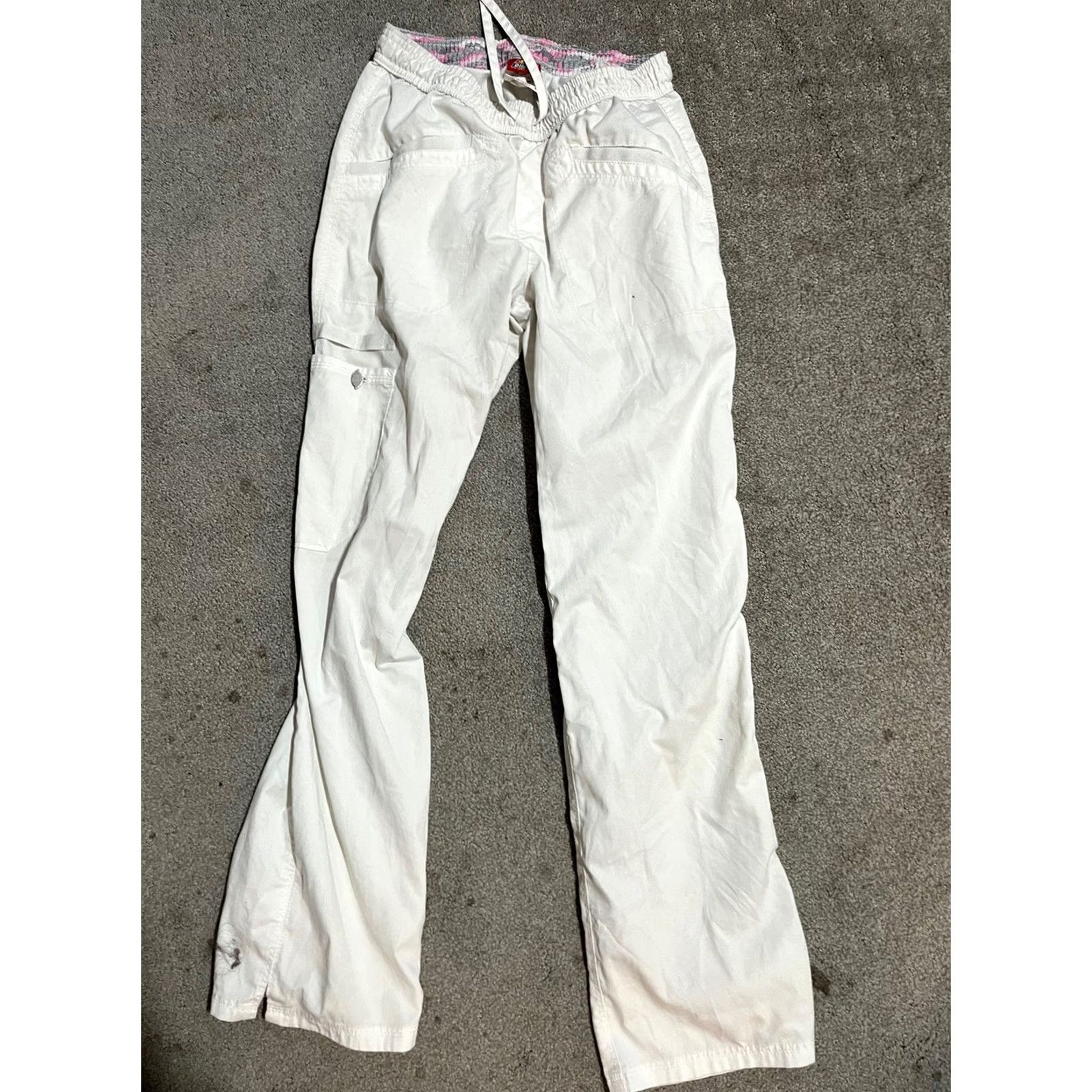 Dickies Dickies EDS Women's Signature Scrubs Ivory Elastic Waist Pull-On Size XS Women Scrubs Ivory Dickies EDS Signature Size 26" / US 2 / IT 38 - 2 Thumbnail