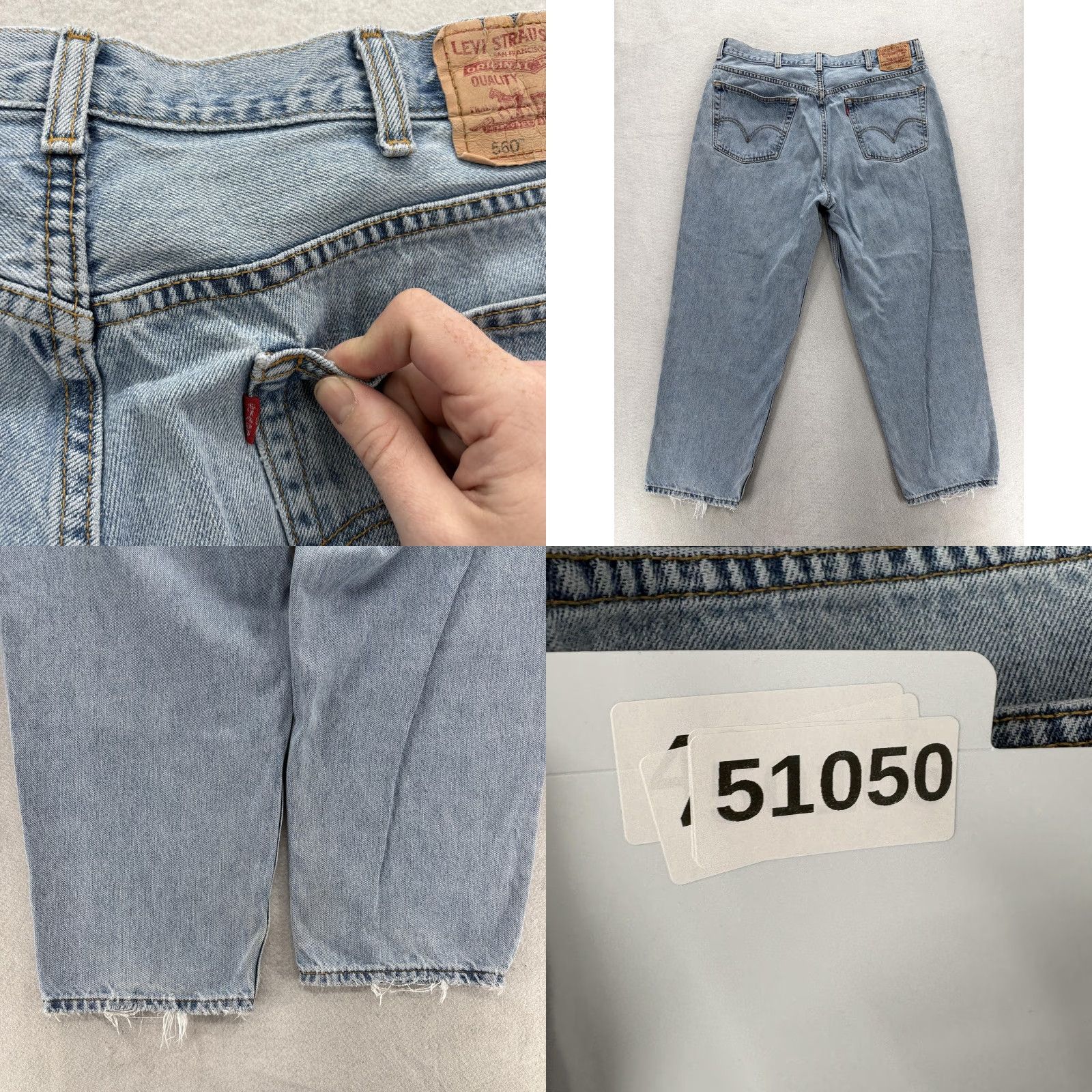 Levi's VINTAGE Levi's 560 Comfort Fit Jeans Mens 40x29 Blue Relaxed Tapered Denim Y2K Jeans Mens Blue 560 Comfort Fit"} Size US 40 / EU 56 - 10 Thumbnail